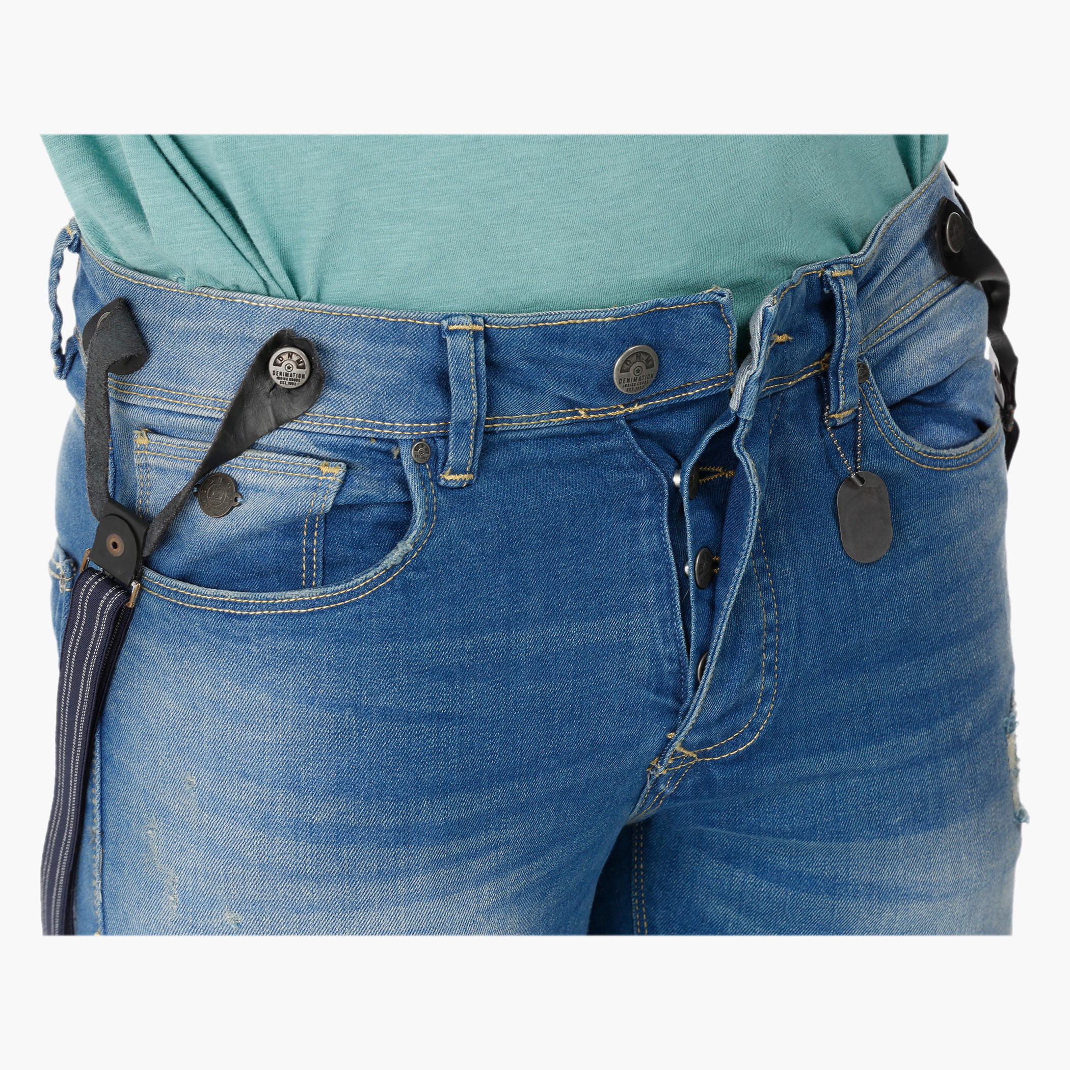 Ripped Denims with Suspenders-men-clothing-bottoms-jeans-image-4