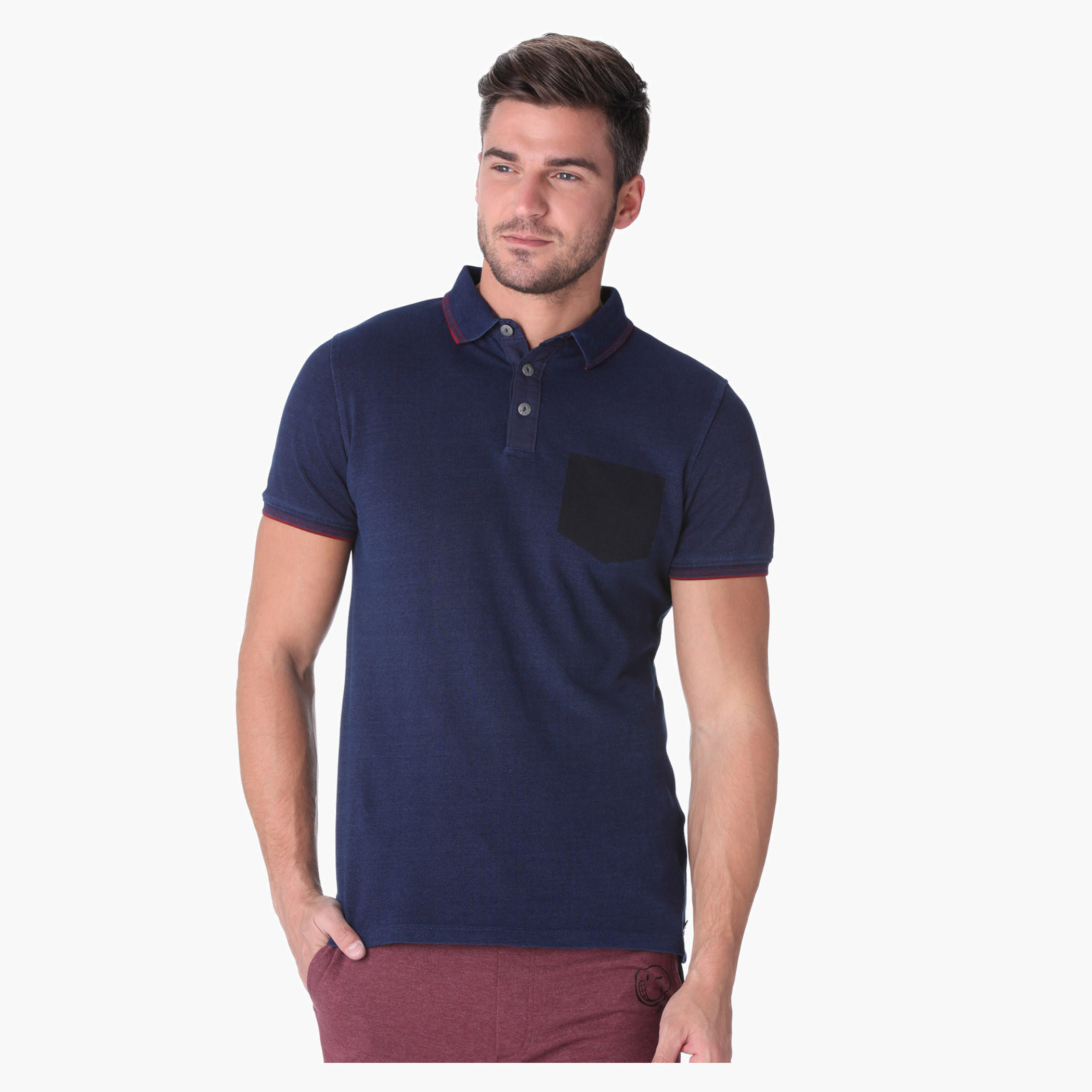 Polo Neck T-shirt-men-clothing-tshirtsandpolos-polos-image-1