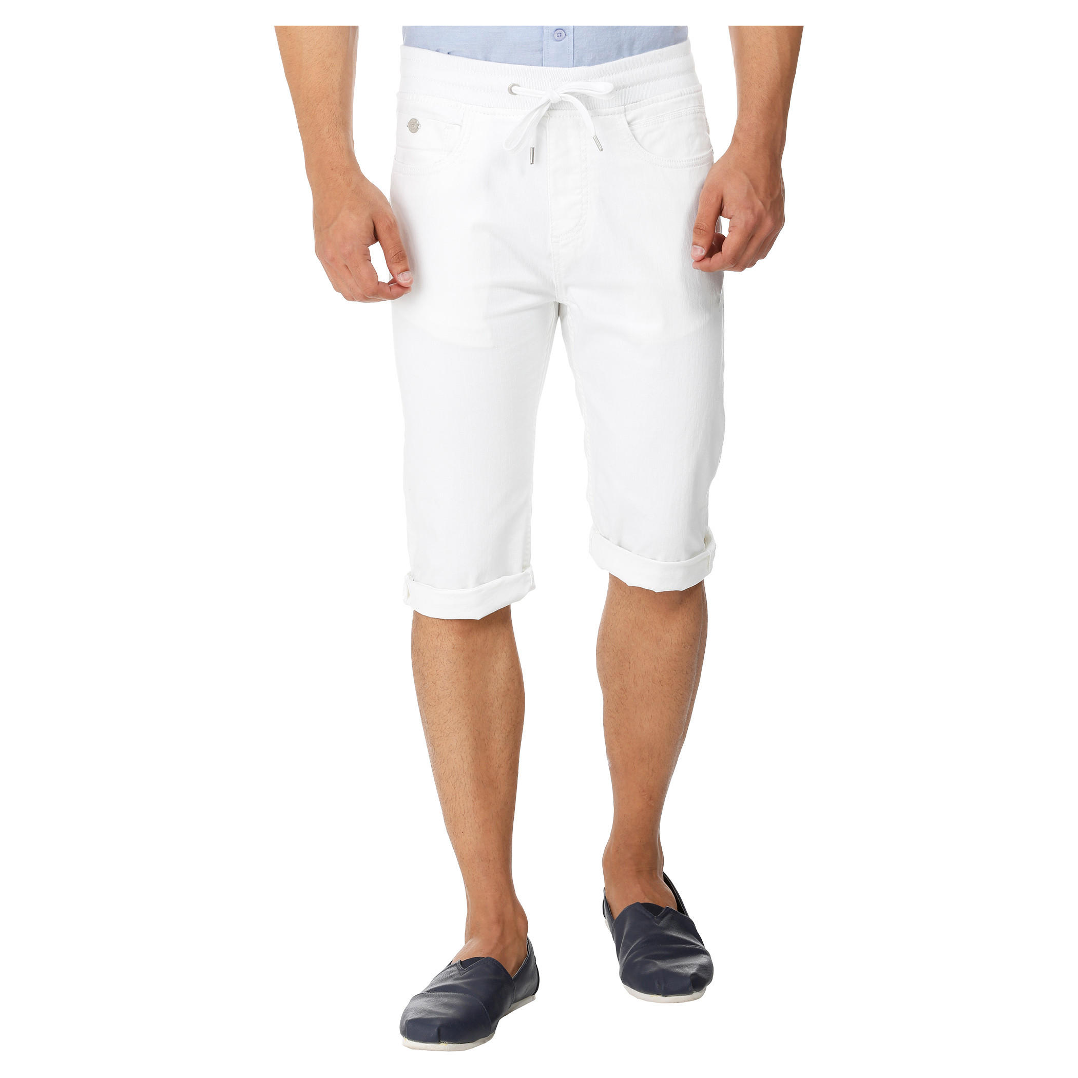 Drawstring Denim Shorts-men-clothing-bottoms-shorts-image-5