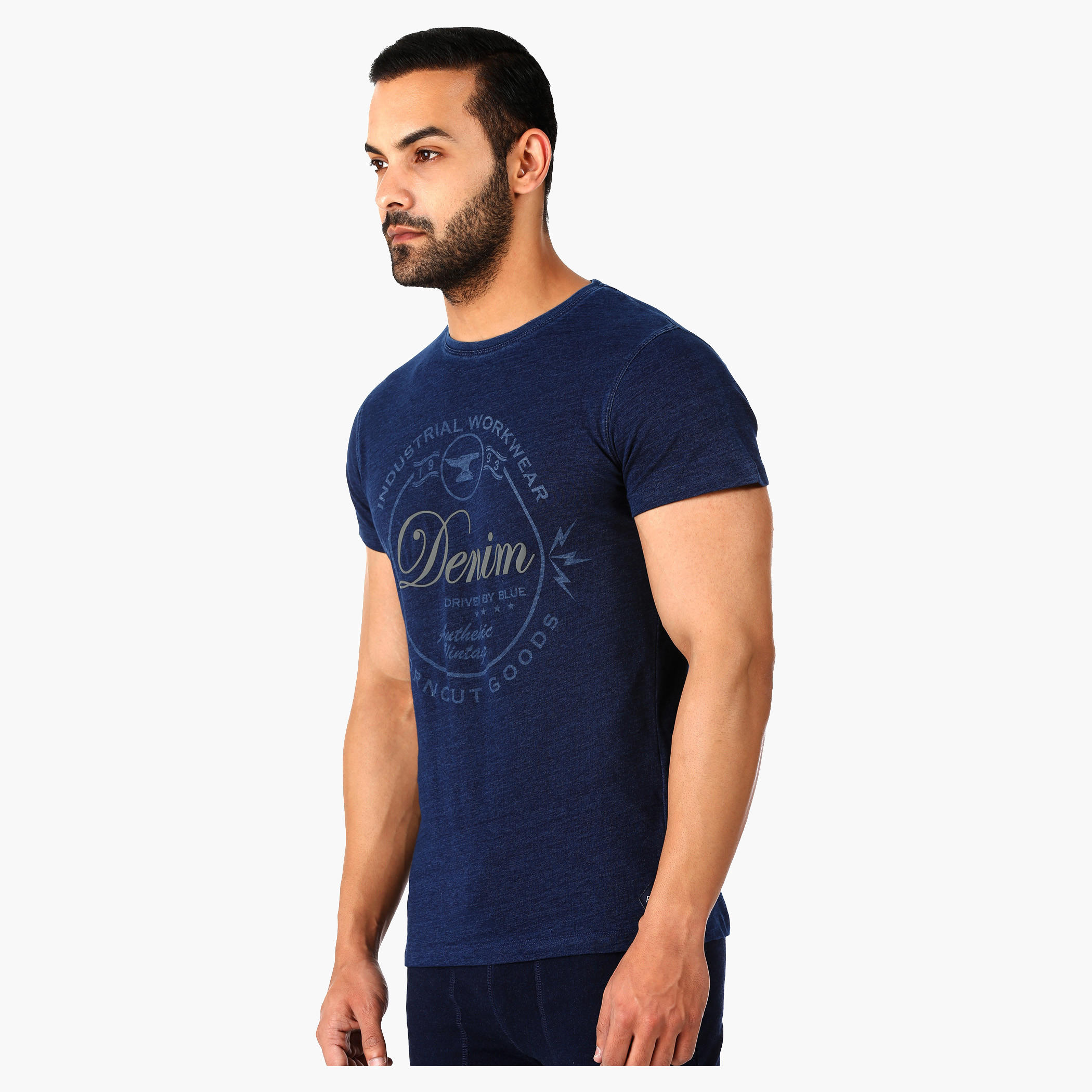 Printed Round Neck T-Shirt with Short Sleeves in Regular Fit-men-clothing-tshirtsandpolos-tshirts-image-3
