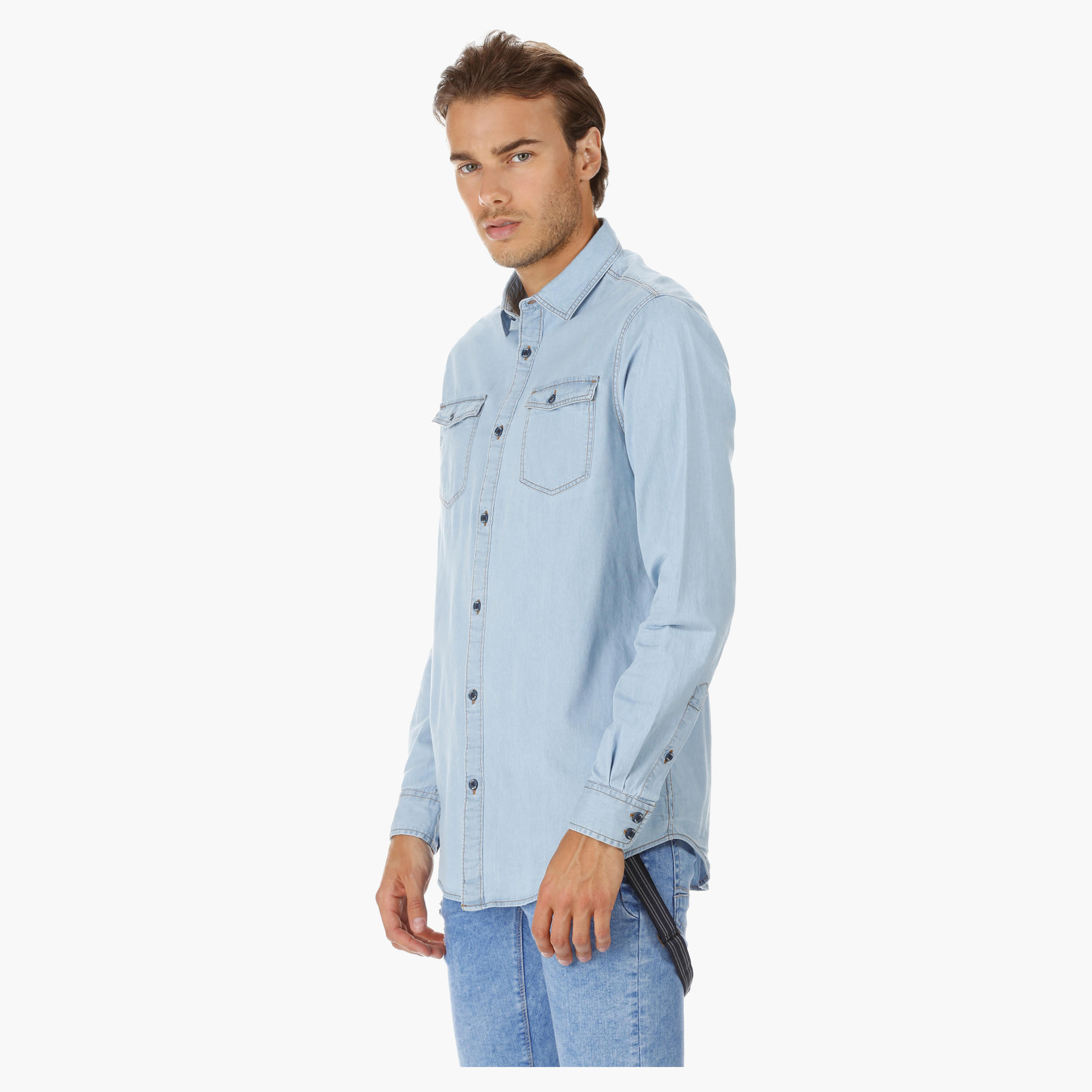 Long Sleeves Denim Shirt-men-clothing-shirts-image-3