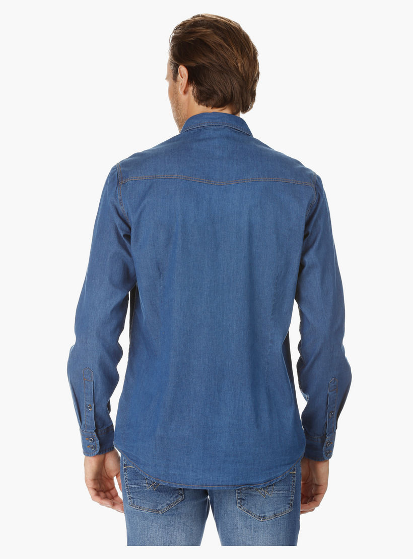 Long Sleeves Denim Shirt-men-clothing-shirts-image-4
