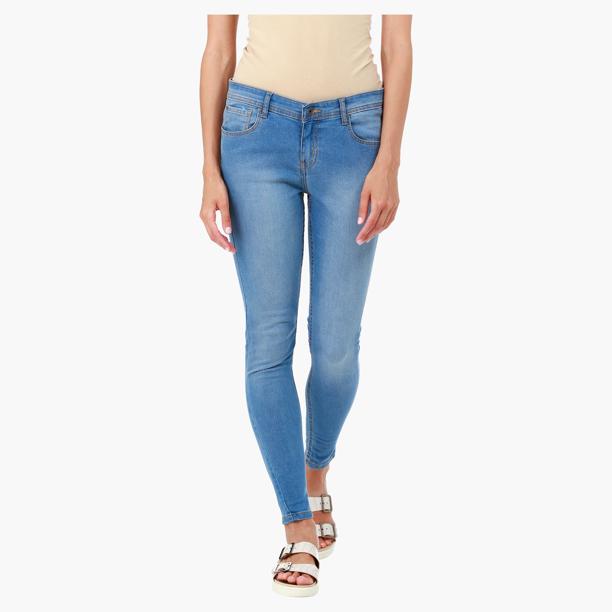 Plain Stretch Denims in Super Skinny Fit-women-clothing-bottoms-jeans-image-1