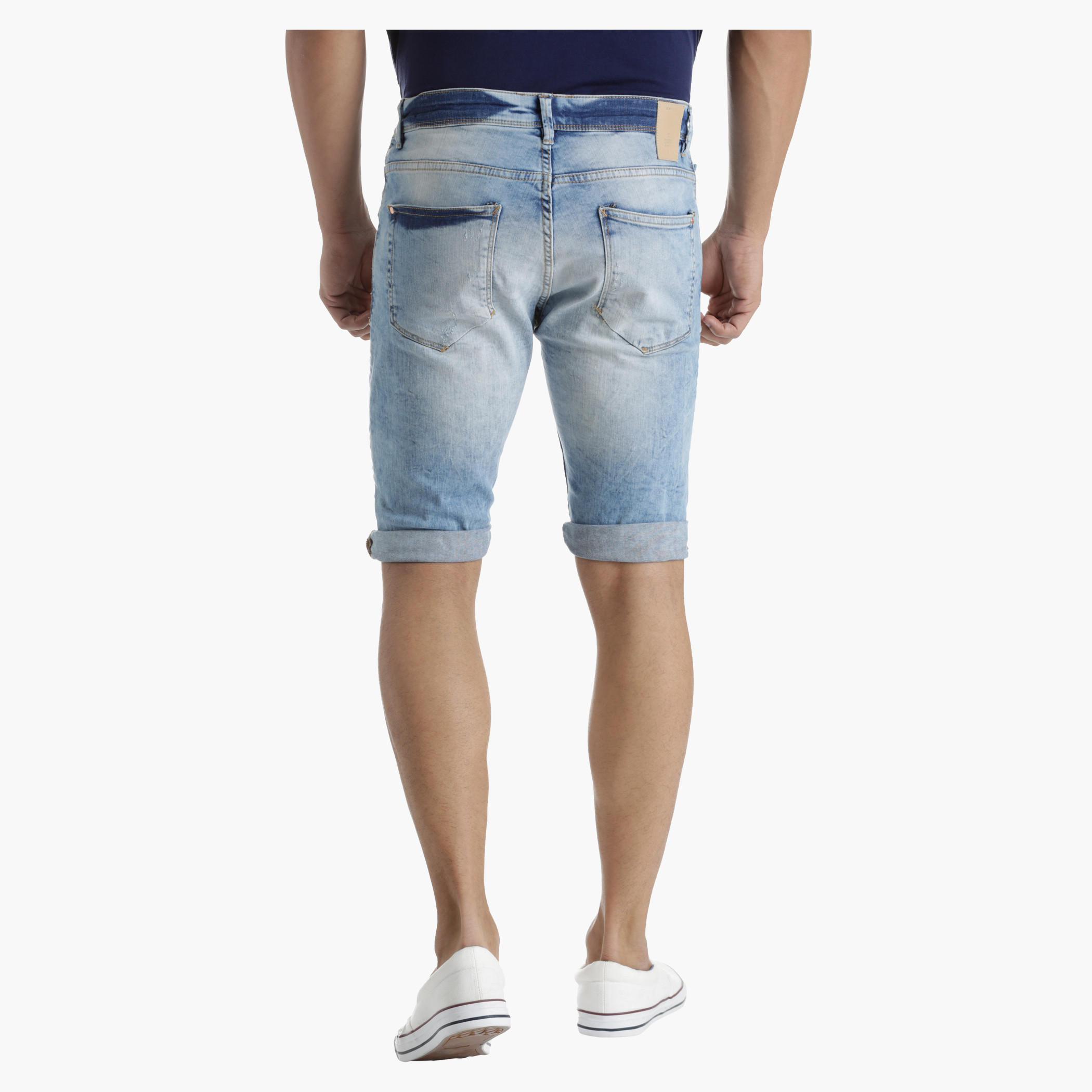 Denim Shorts in Regular Fit-men-clothing-bottoms-shorts-image-2