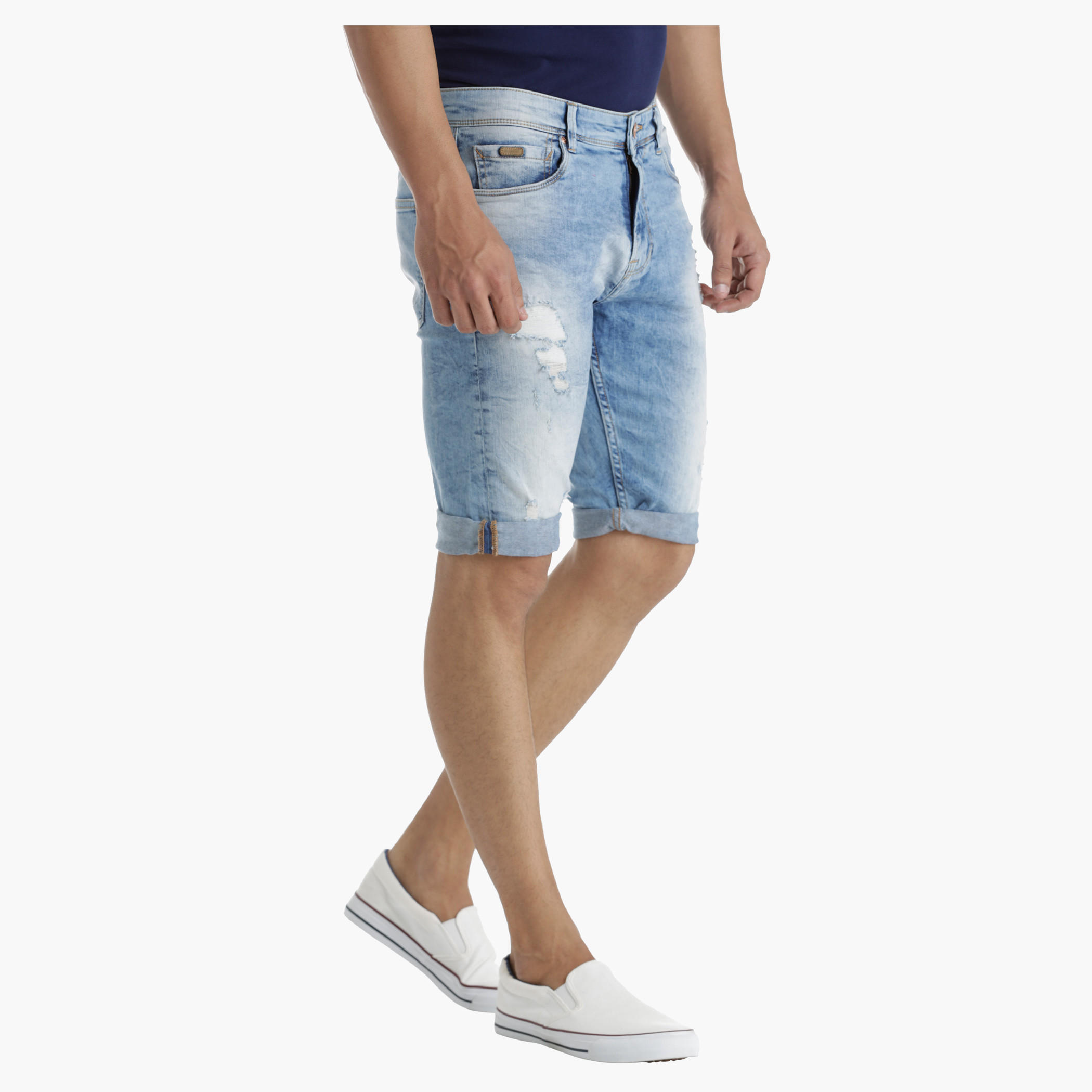 Denim Shorts in Regular Fit-men-clothing-bottoms-shorts-image-3