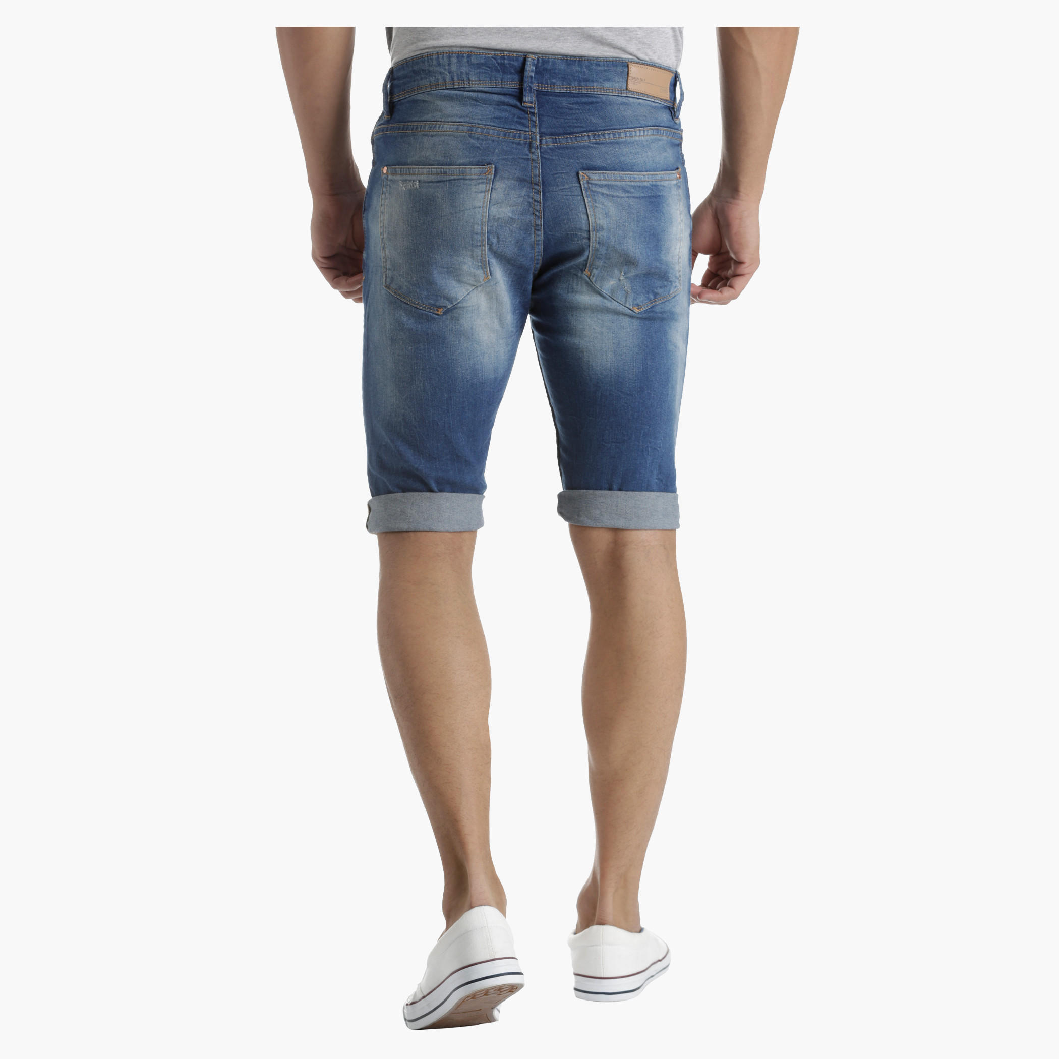 Denim Shorts in Regular Fit-men-clothing-bottoms-shorts-image-2