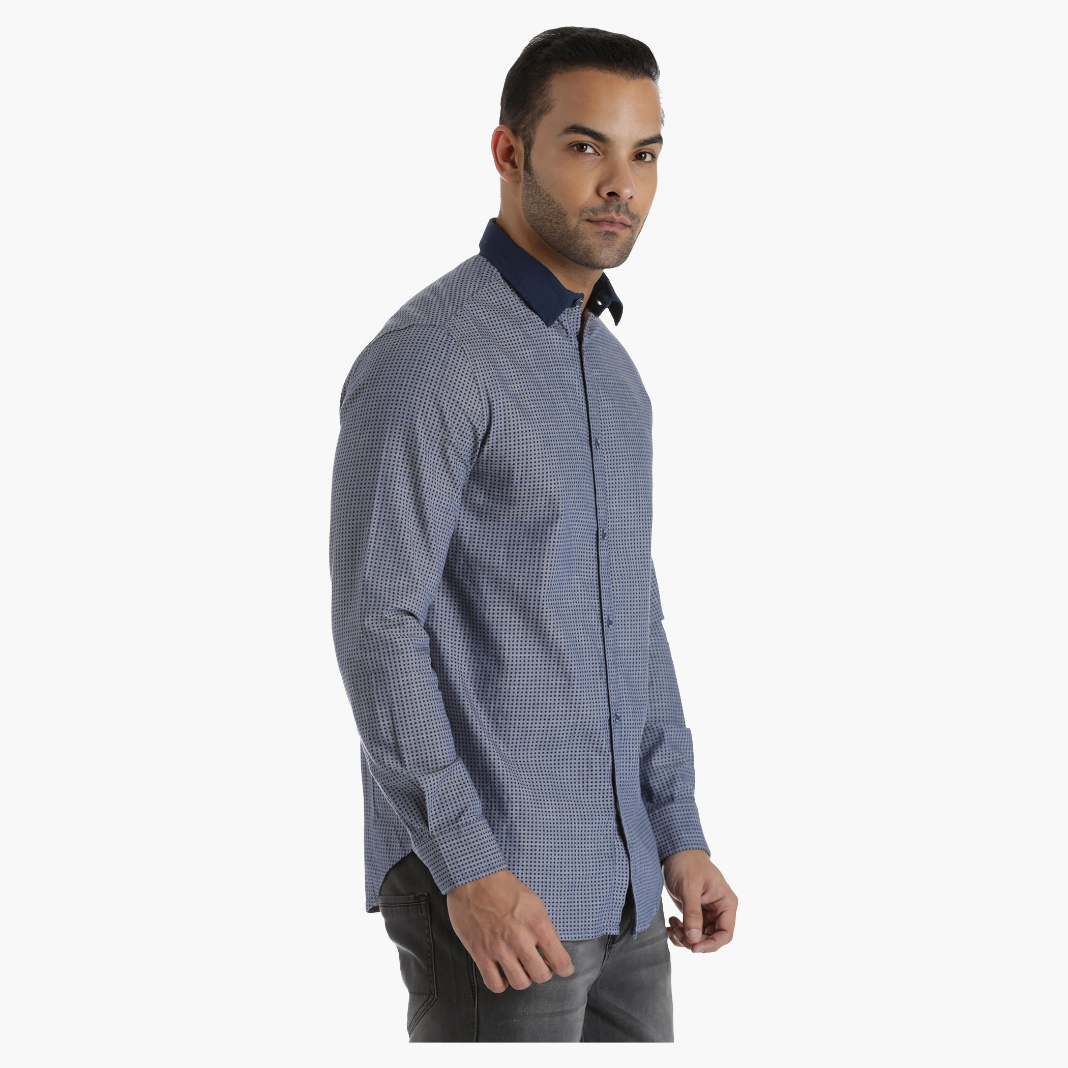 Denim Shirt in Slim Fit-men-clothing-shirts-image-3