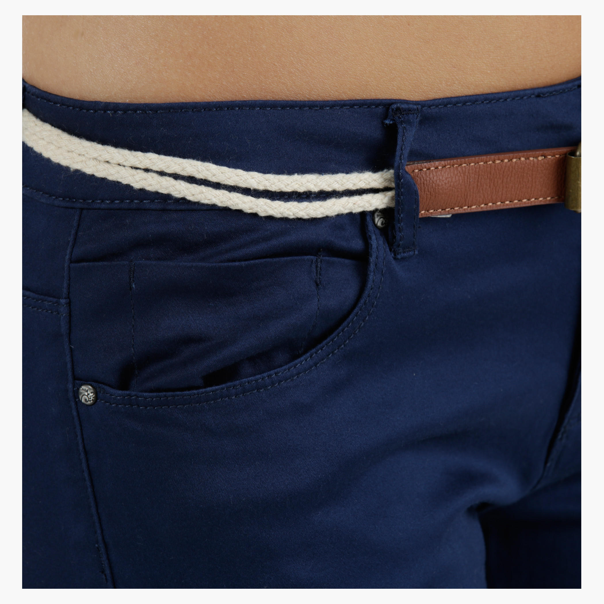 Denim Cycling Shorts in Regular Fit-women-clothing-bottoms-shorts-image-2