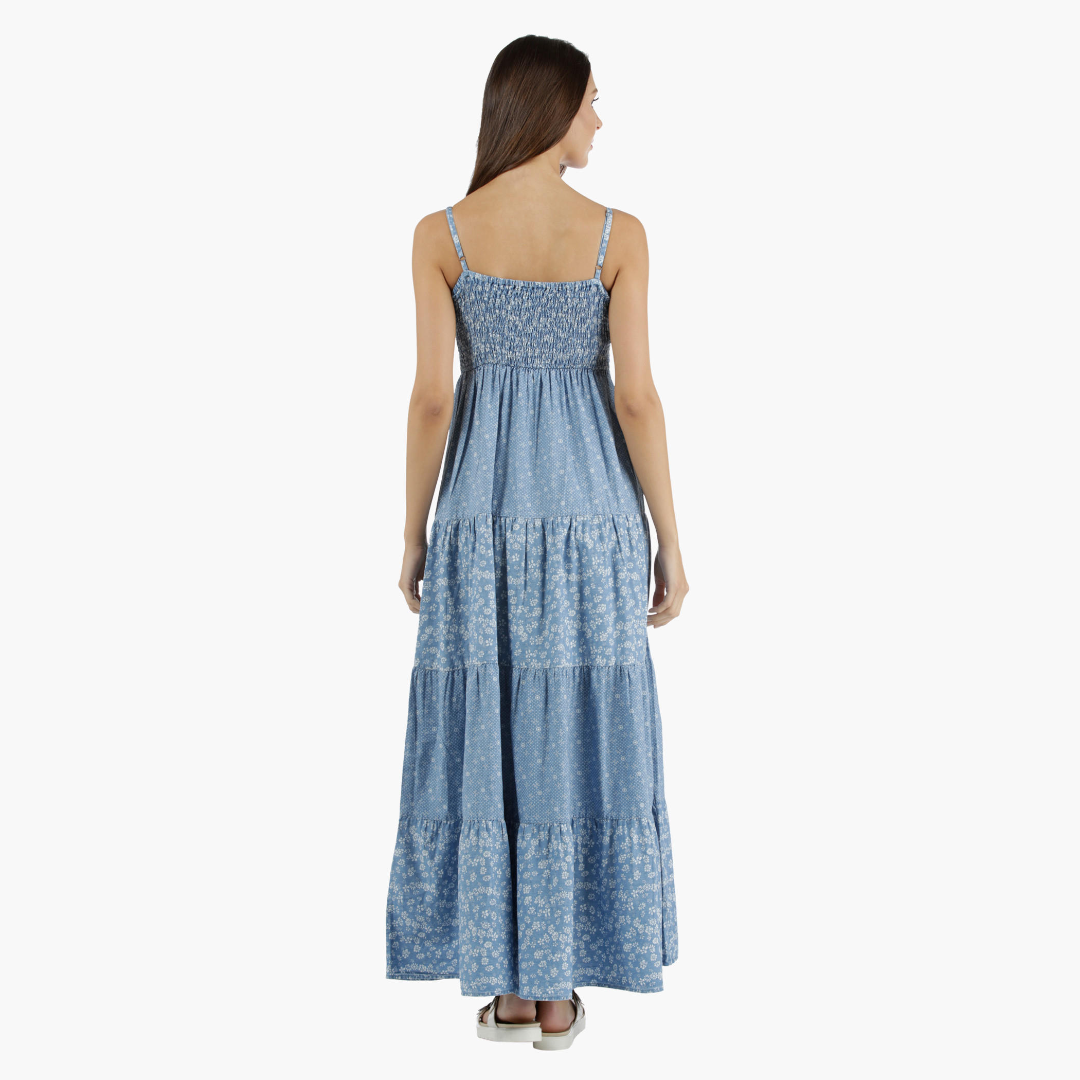 Denim Maxi Dress in Regular Fit-women-clothing-dresses-image-2