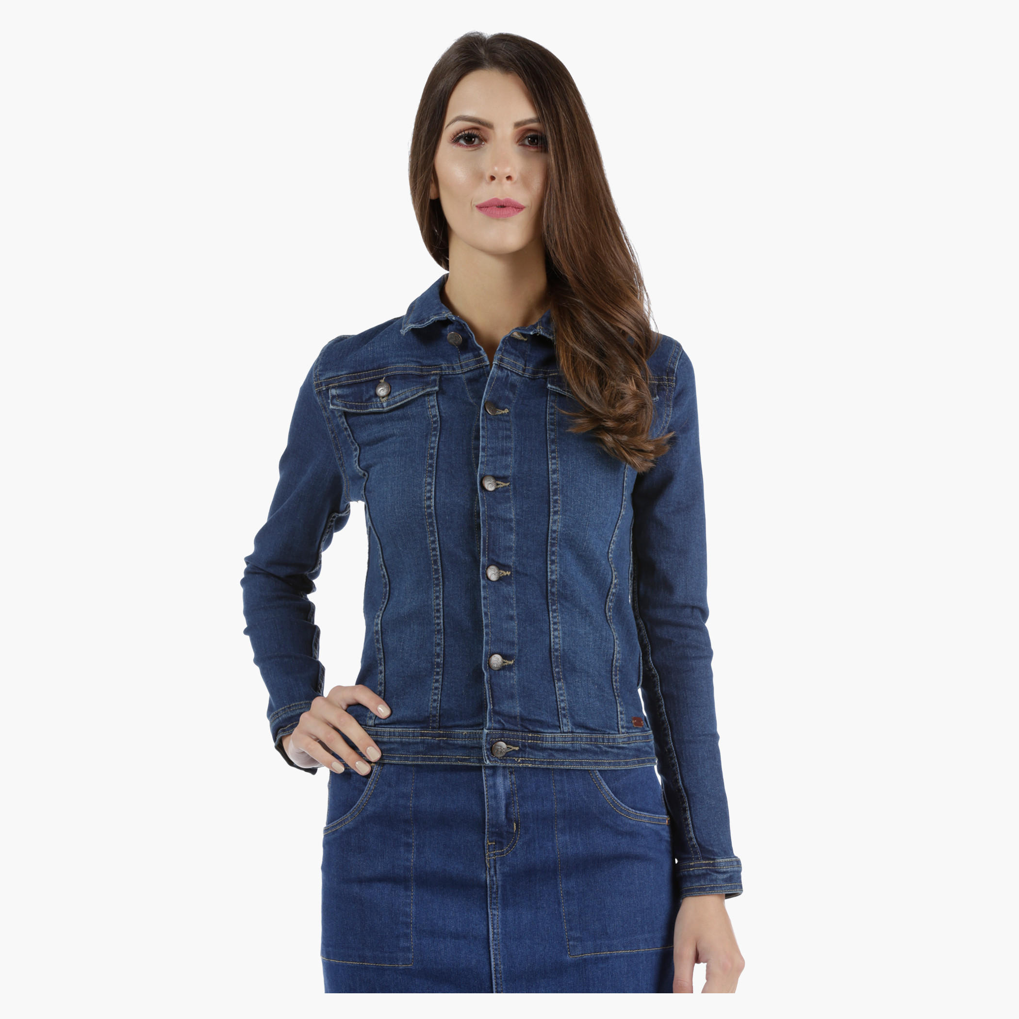 Denim Jacket in Regular Fit-women-winterwear-coatsandjackets-jackets-image-5