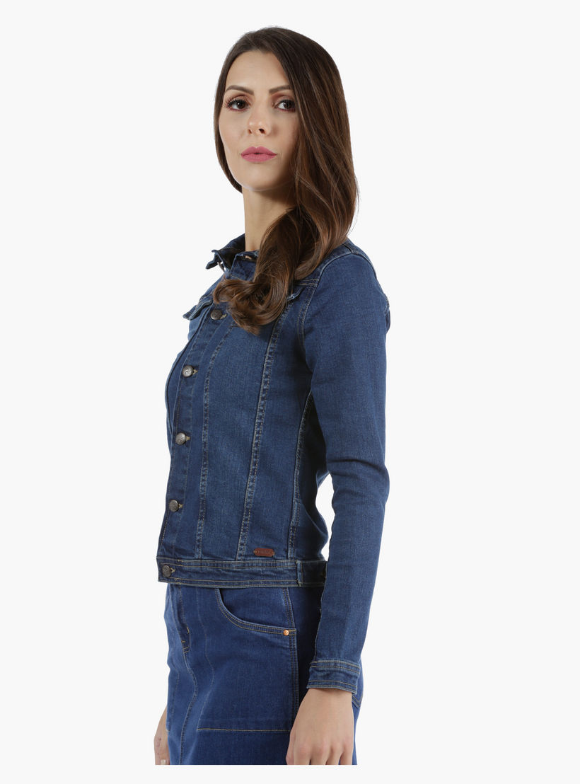 Denim Jacket in Regular Fit-women-winterwear-coatsandjackets-jackets-image-3