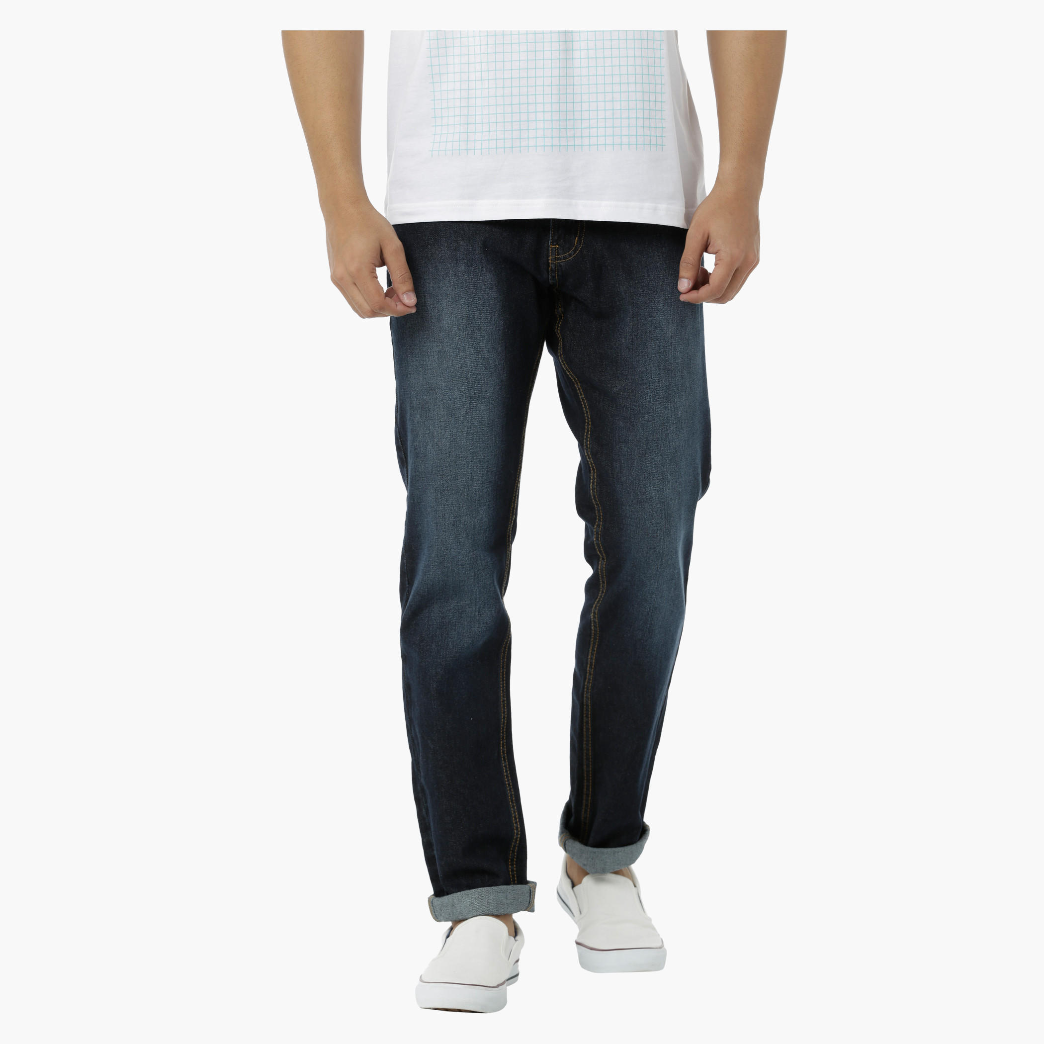 Basic Medium Rise Denims in Straight Fit-men-clothing-bottoms-jeans-image-1
