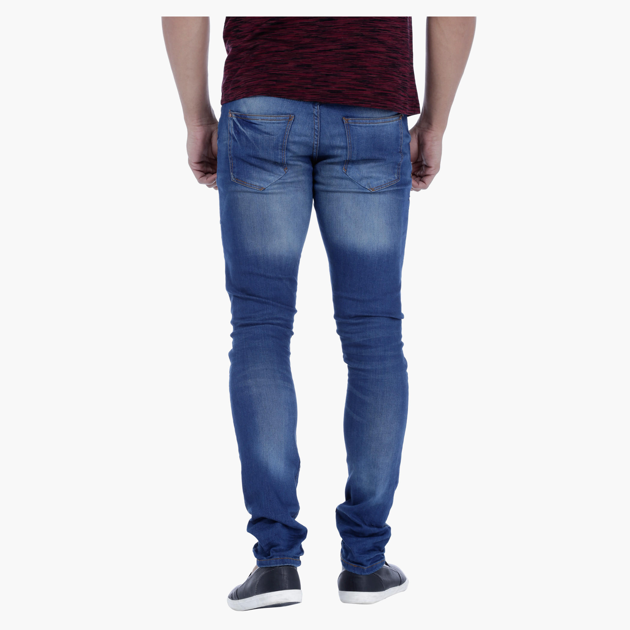 Knee Slit Jeans in Skinny Fit-men-clothing-bottoms-jeans-image-2