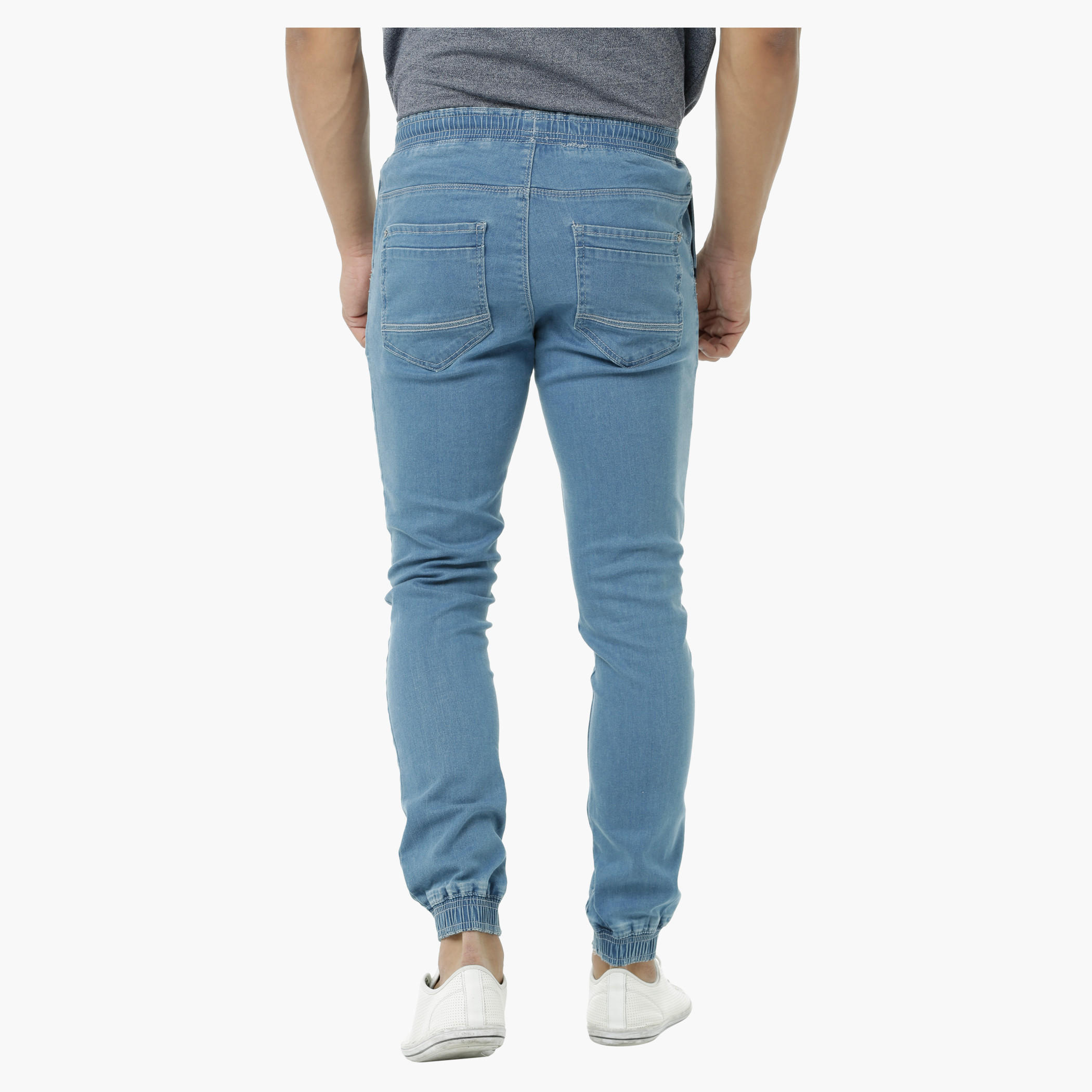 Jog Pants with Elastic Waistband-men-clothing-bottoms-jeans-image-2
