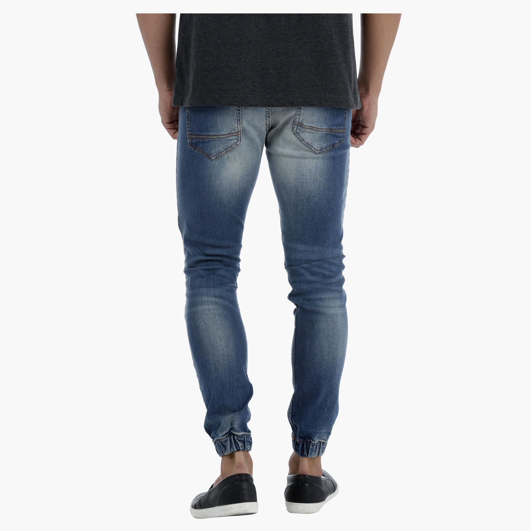 Denim Jog Pants with Drawstring-men-clothing-bottoms-jeans-image-2