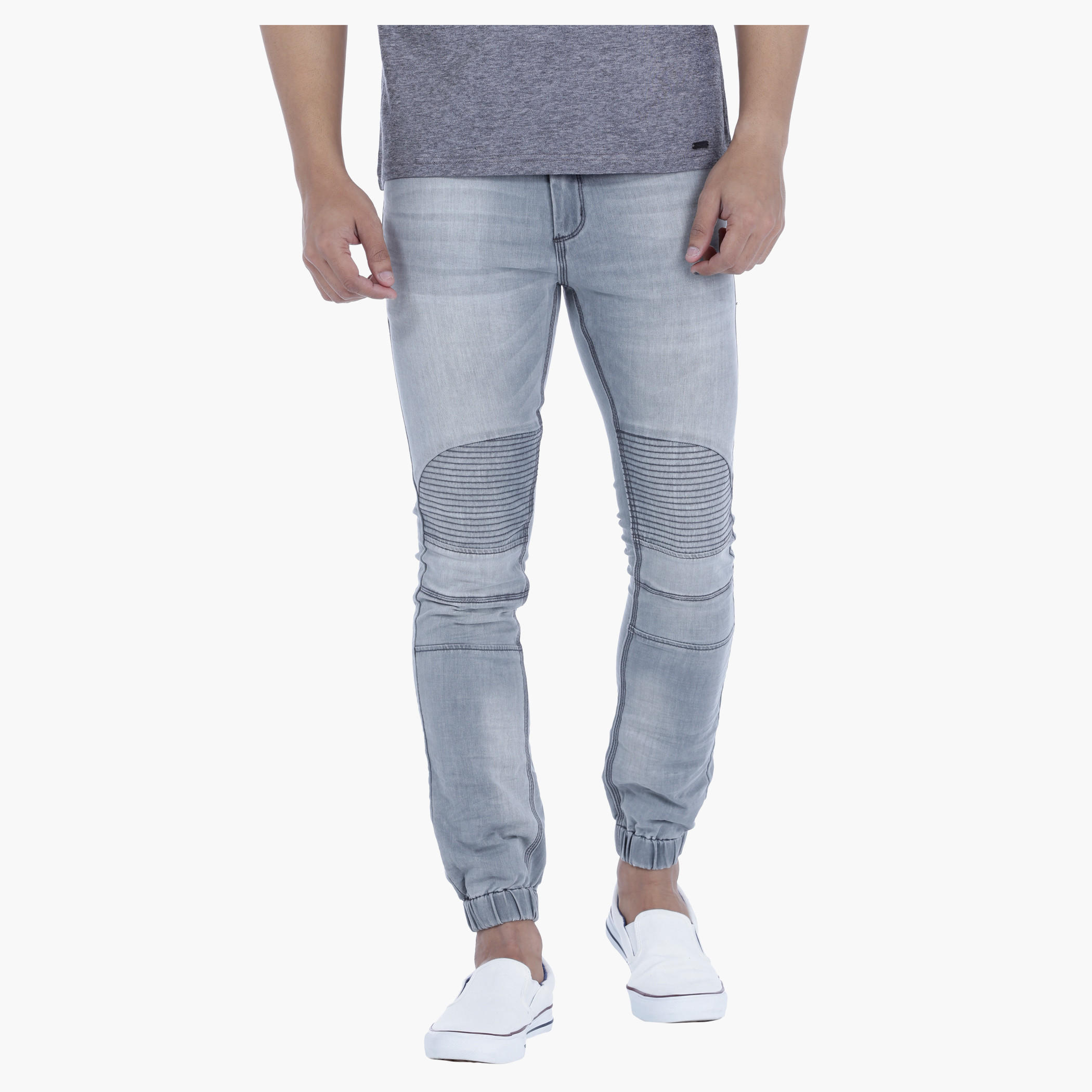 Denim Biker Joggers in Regular Fit-men-clothing-bottoms-jeans-image-1