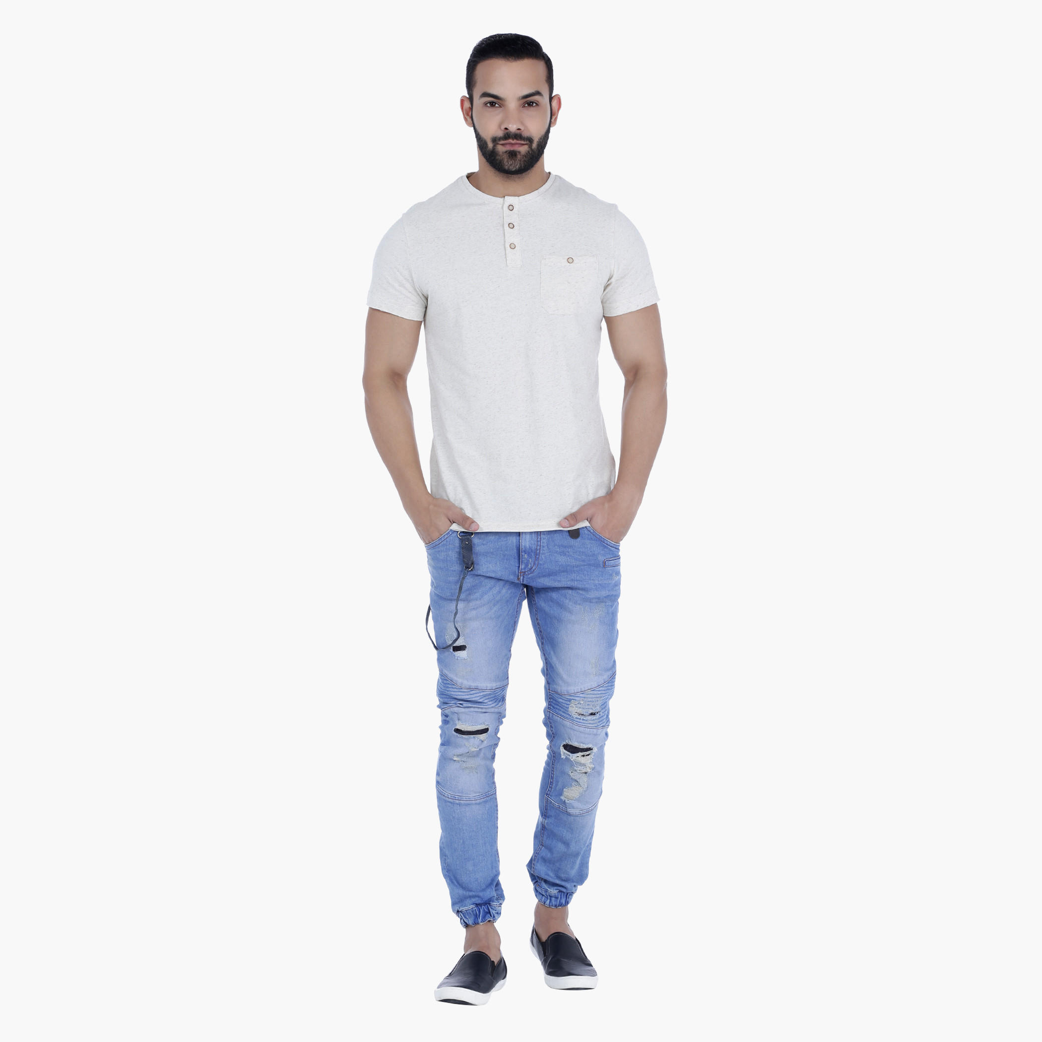 Full Length Denim Cuffed Pants-men-clothing-bottoms-jeans-image-5