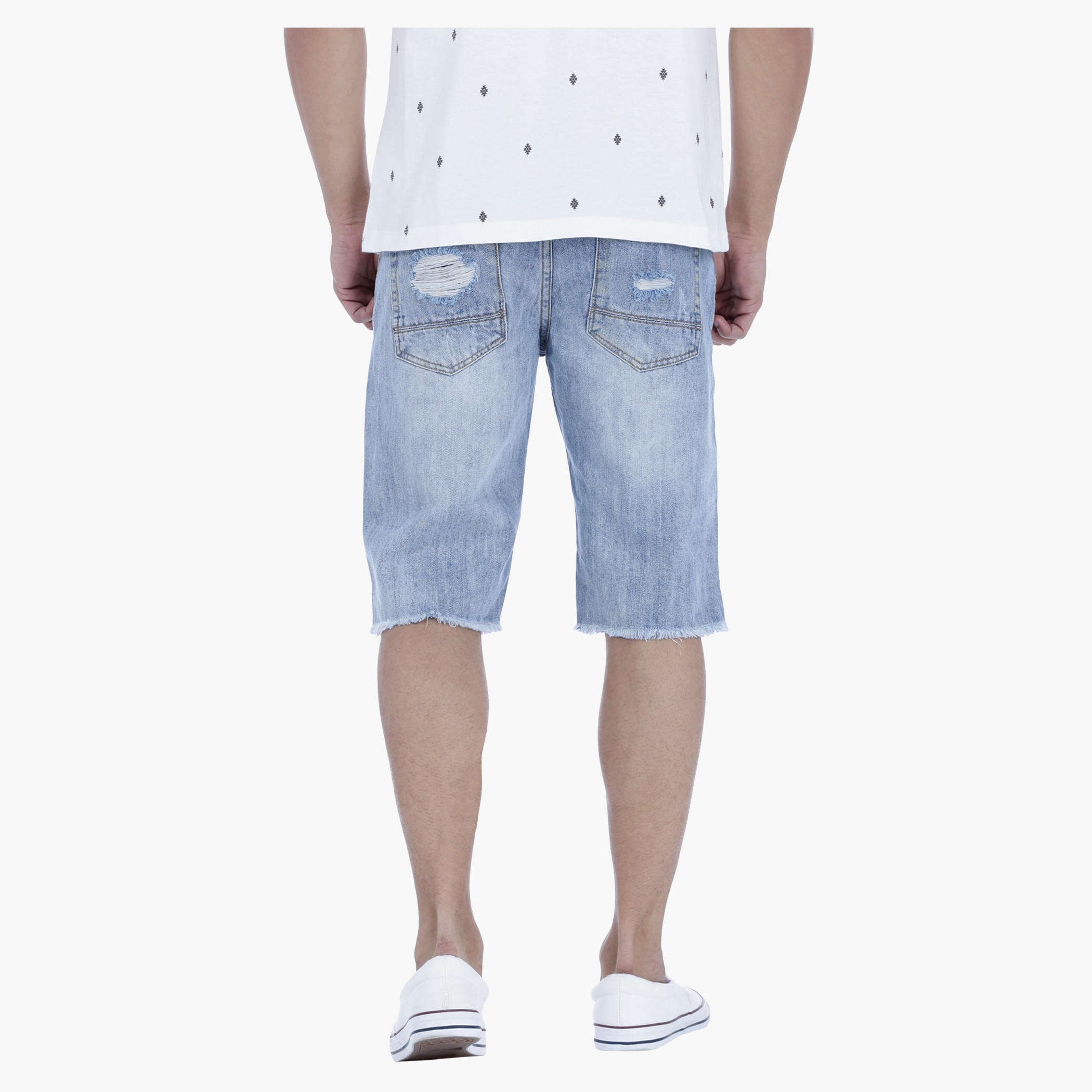 Denim Shorts in Regular Fit-men-clothing-bottoms-shorts-image-2