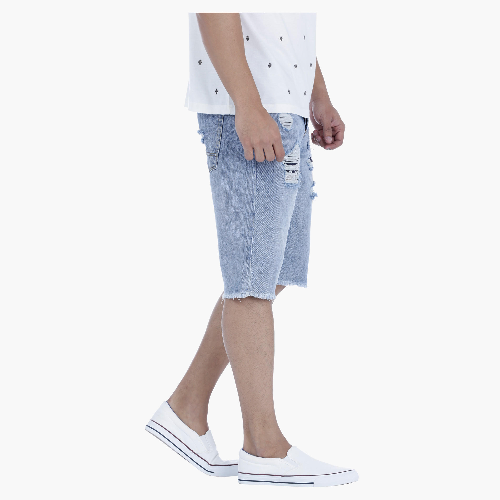 Denim Shorts in Regular Fit-men-clothing-bottoms-shorts-image-3