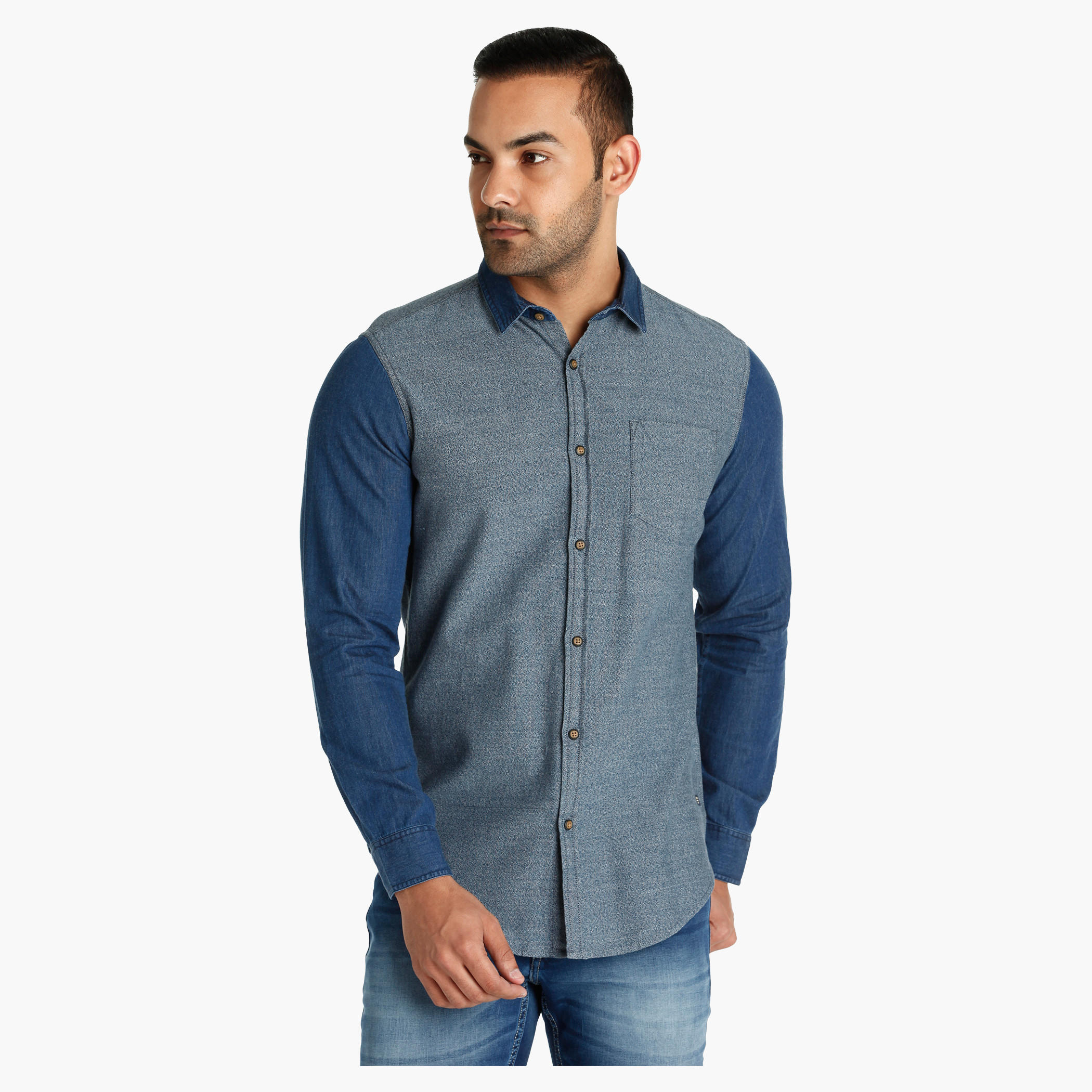 Long Sleeves Cotton Shirt in Slim Fit-men-clothing-shirts-image-1