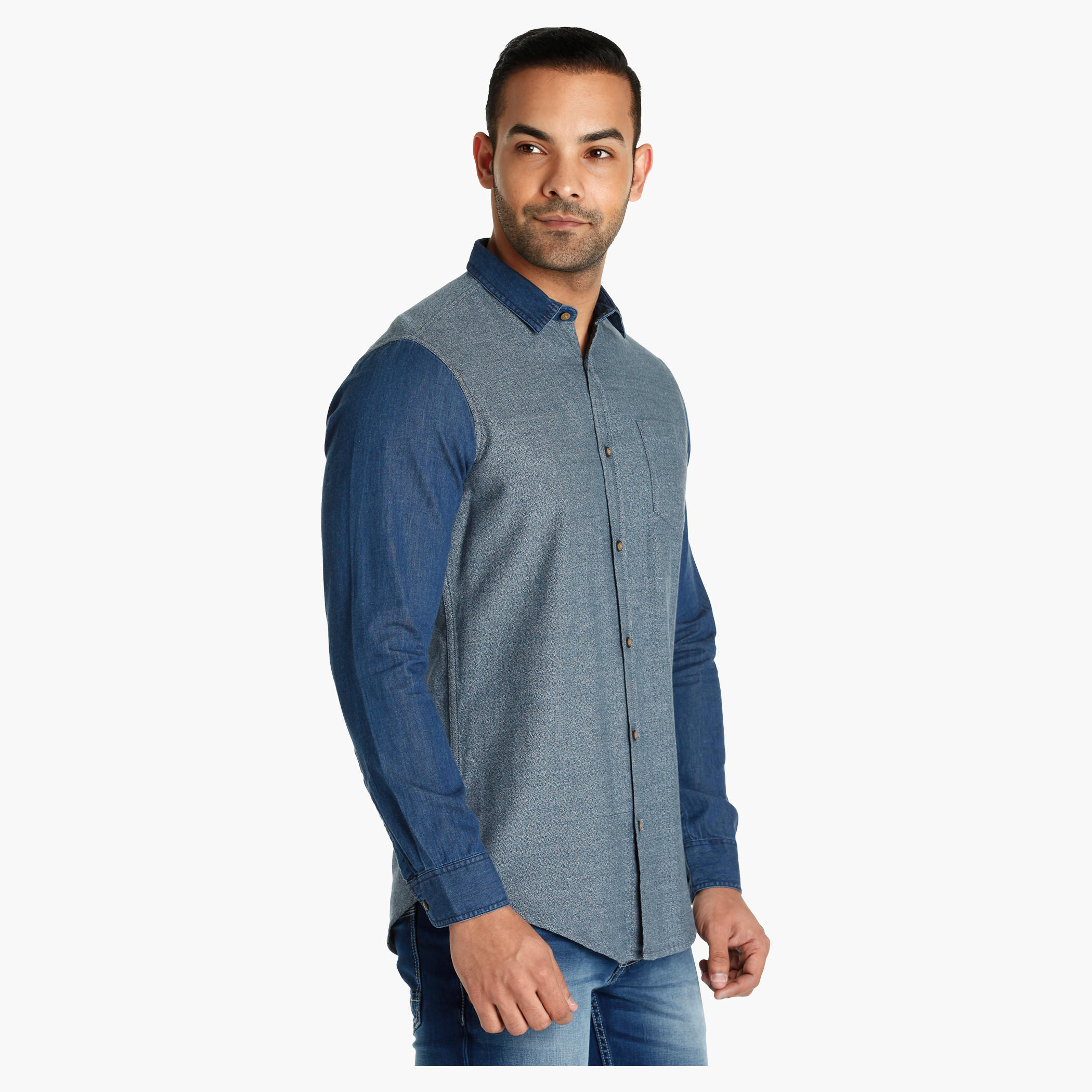 Long Sleeves Cotton Shirt in Slim Fit-men-clothing-shirts-image-3