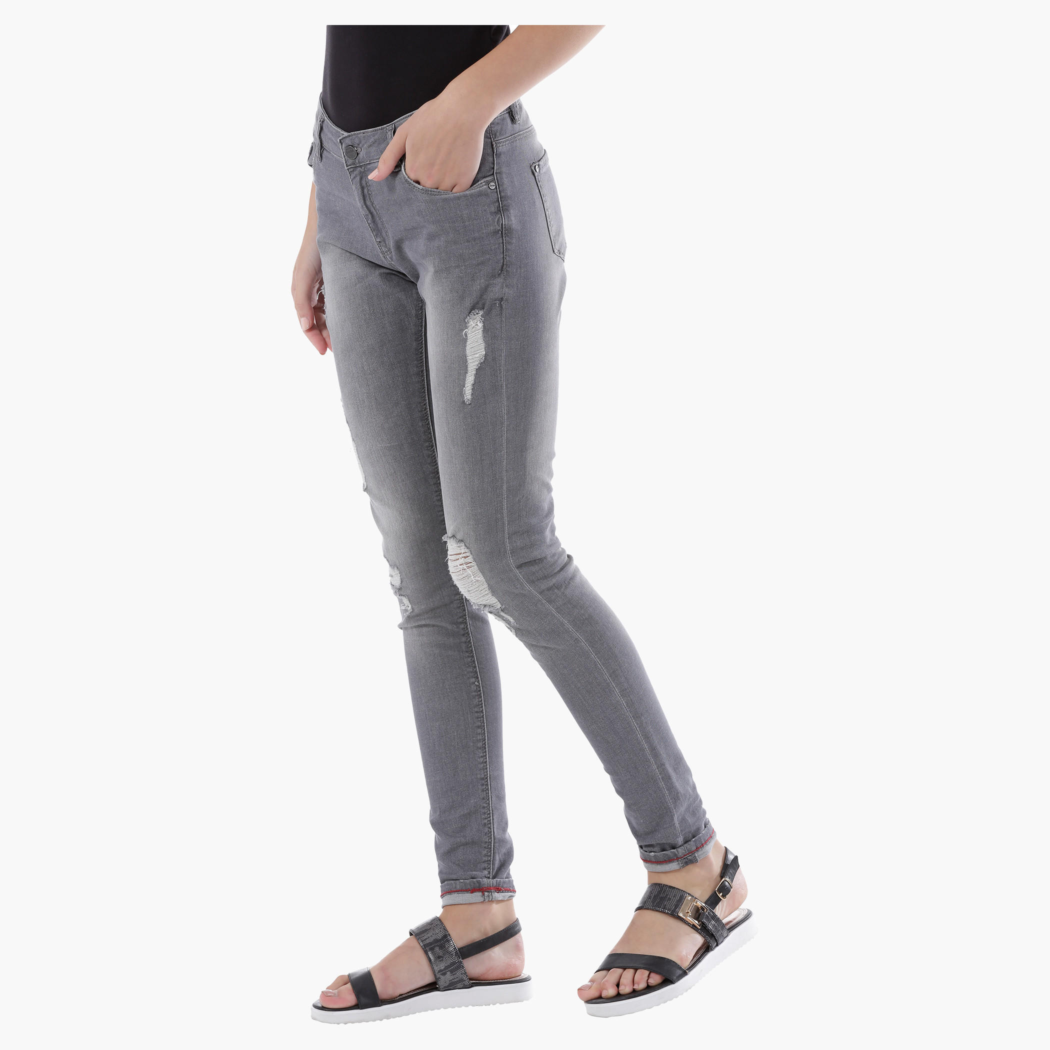 Full Length Distressed Jeans-women-clothing-bottoms-jeans-image-2