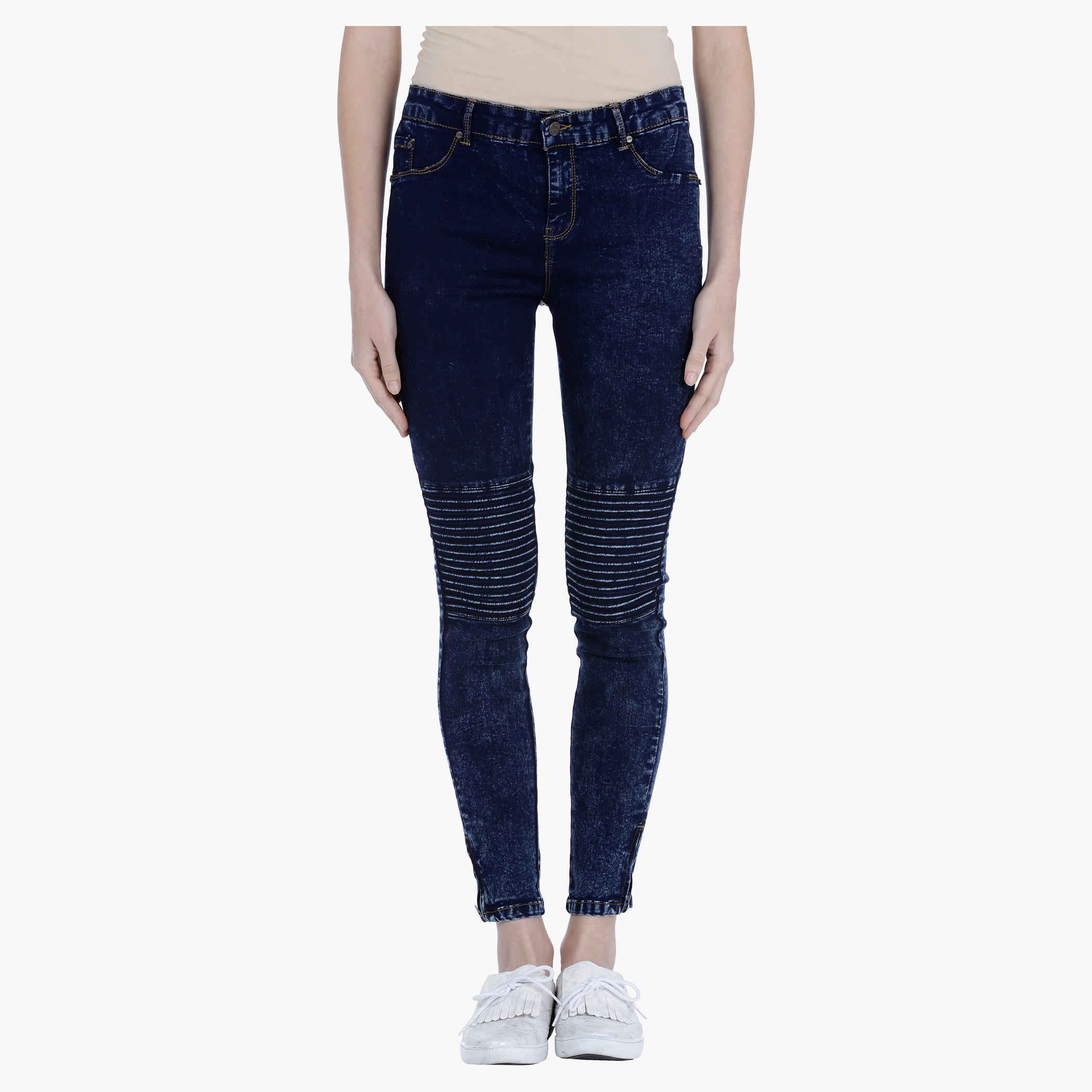 Denim Biker Jeggings with Zip Detailing-women-clothing-bottoms-jeans-image-1