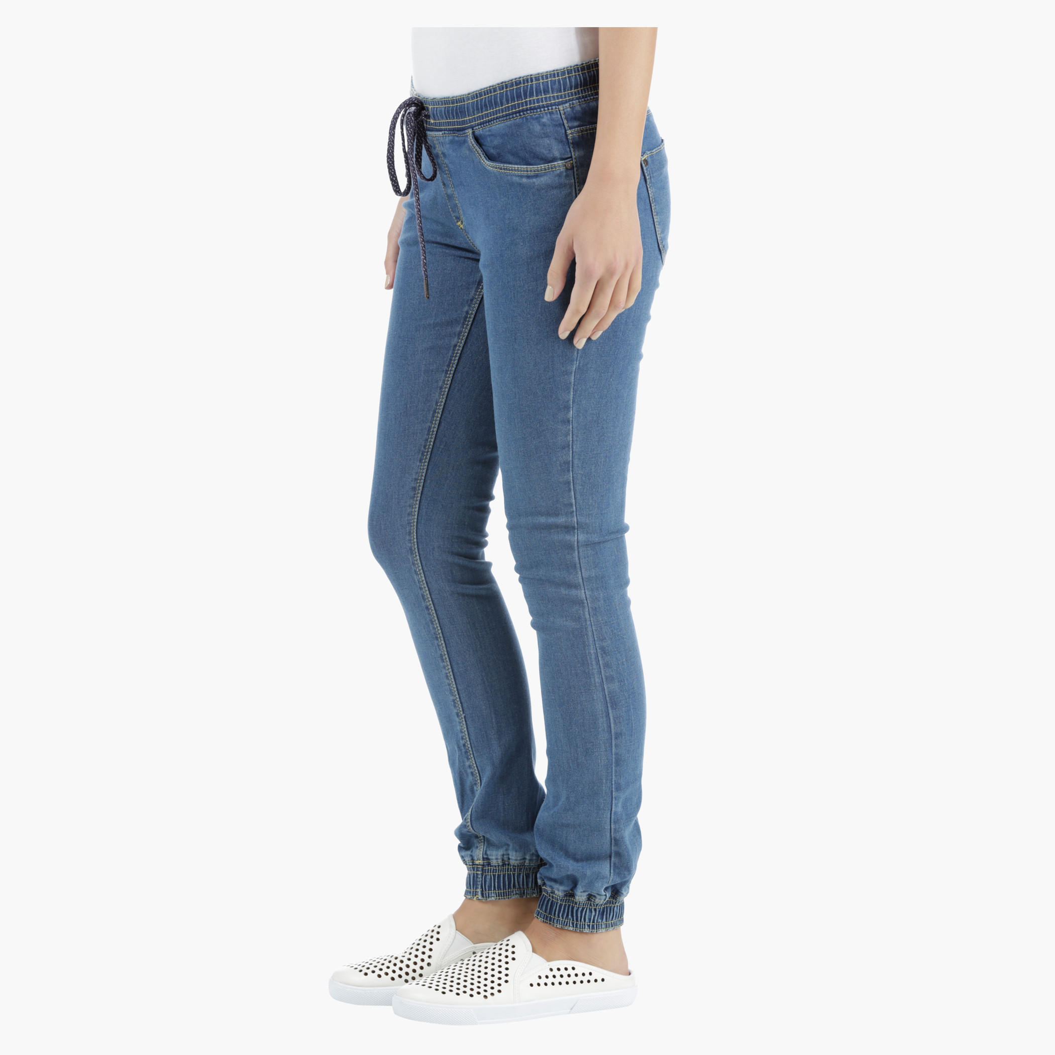 Denim Joggers in Skinny Fit-women-clothing-bottoms-jeans-image-3