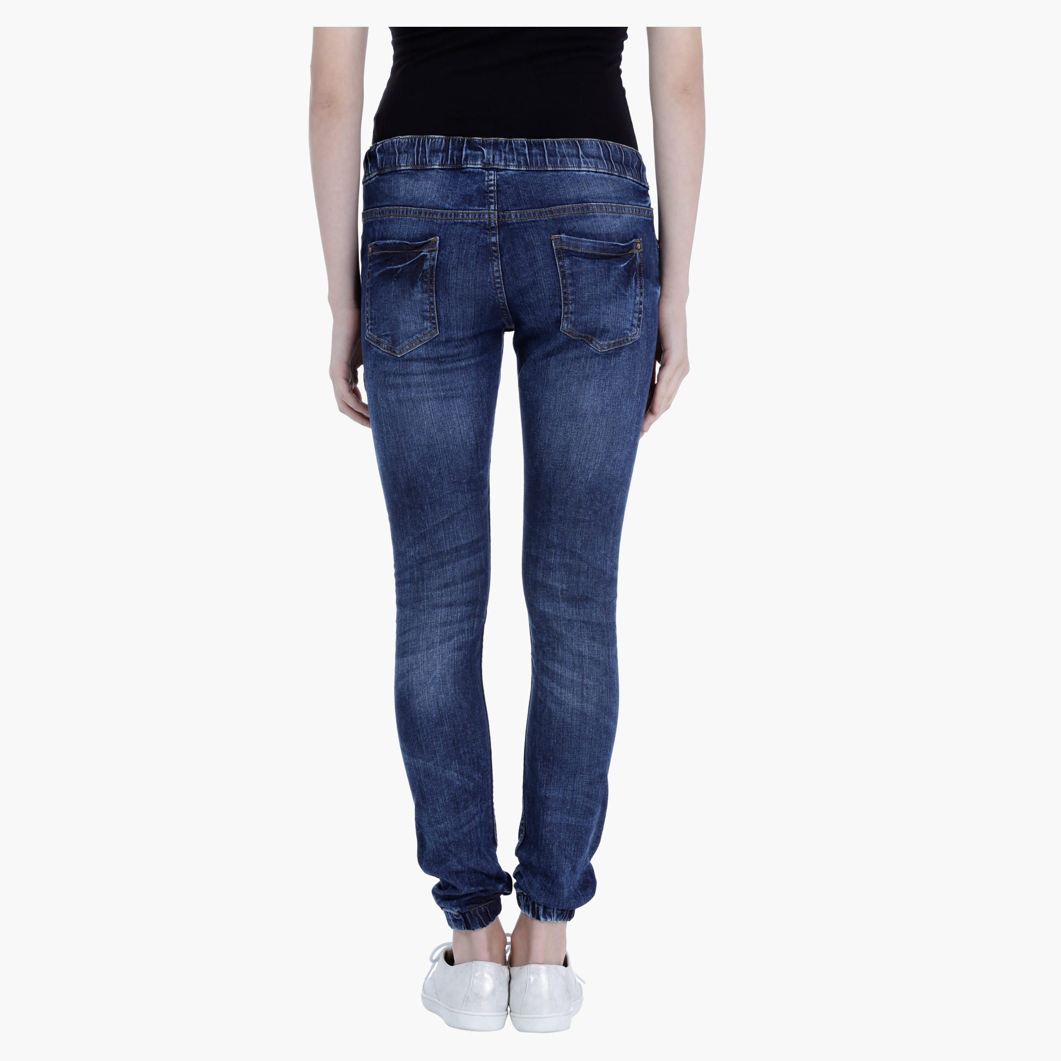 Denim Joggers in Straight Fit-women-clothing-bottoms-jeans-image-2