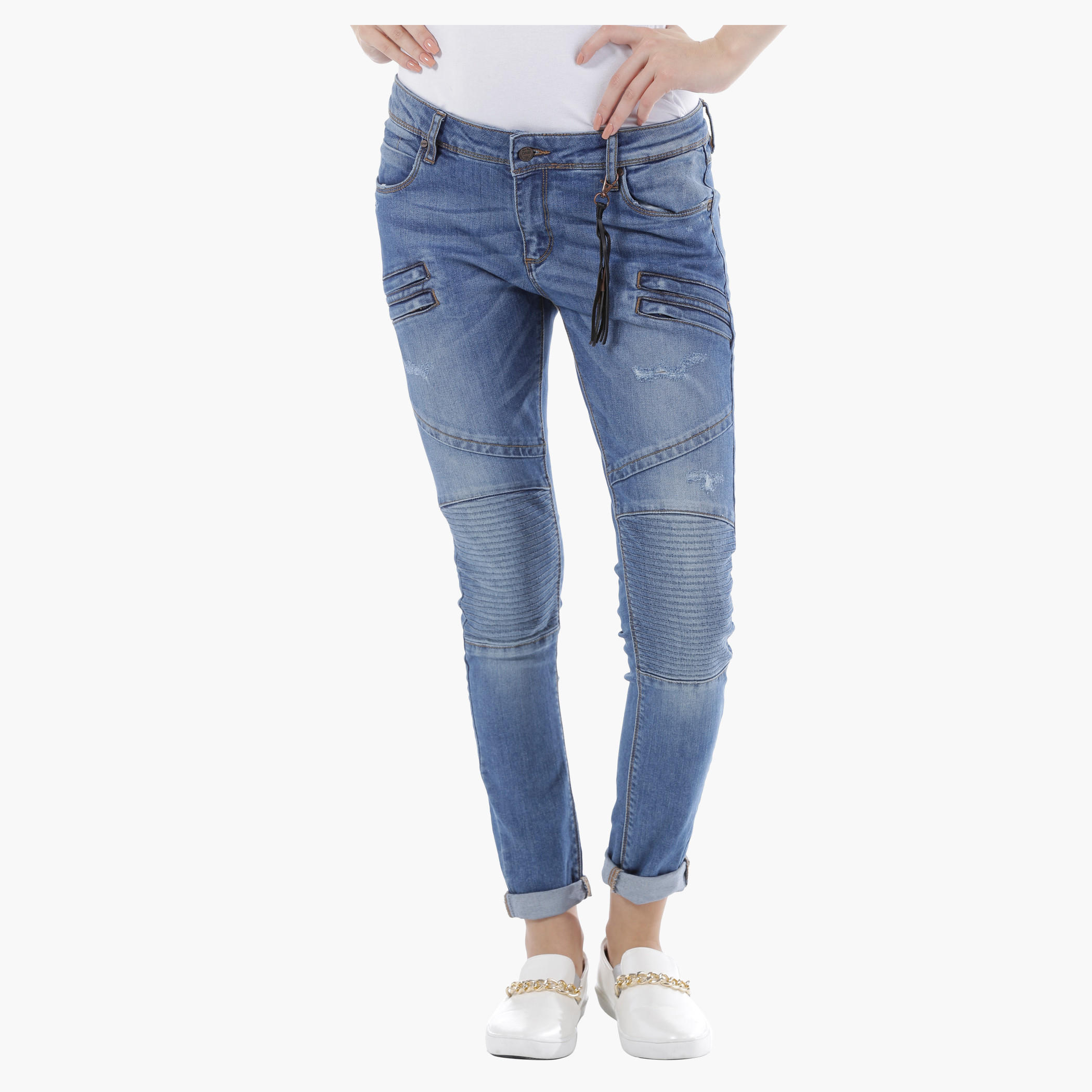 Low Rise Biker Denims in Straight Fit-women-clothing-bottoms-jeans-image-1