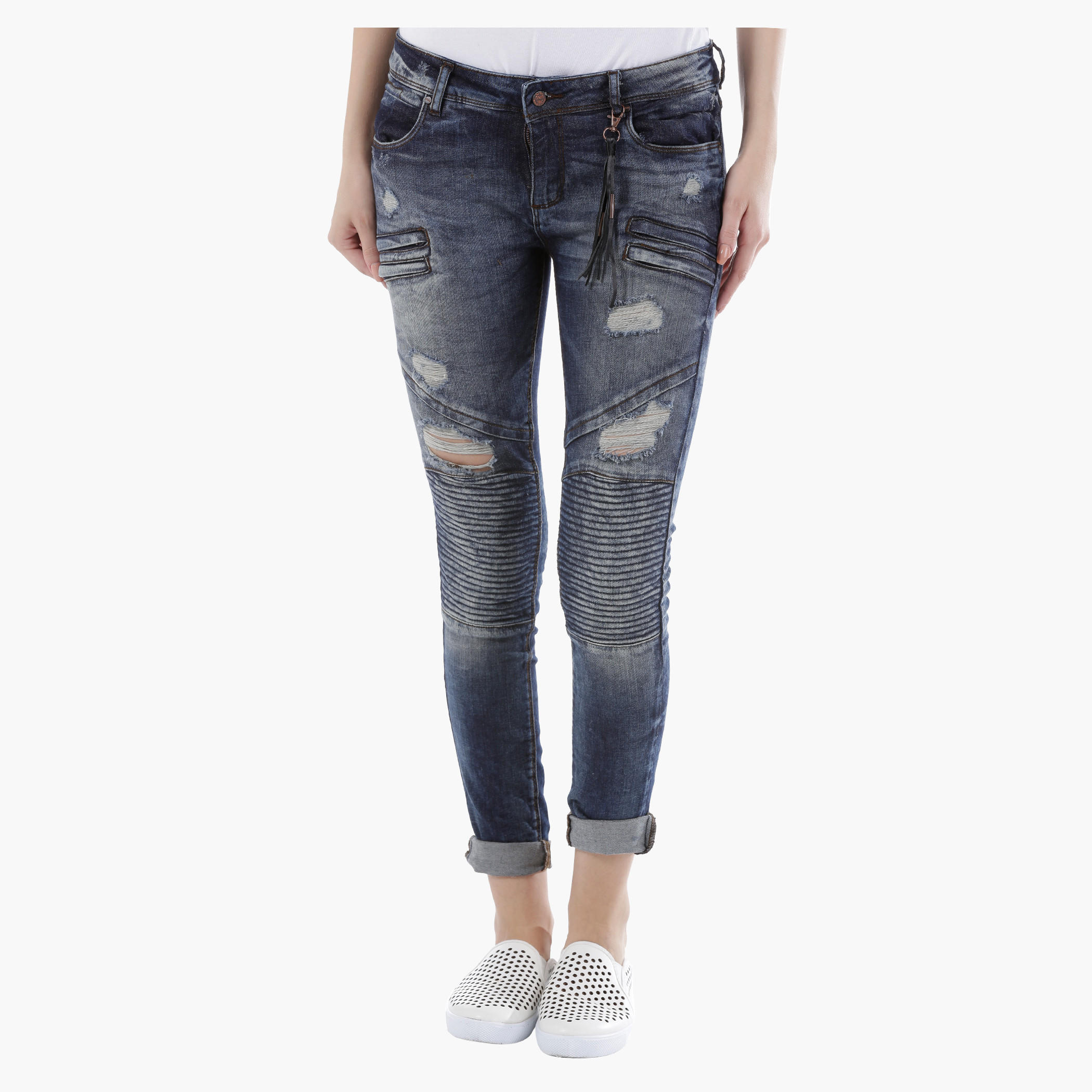 Low Rise Biker Denims in Straight Fit-women-clothing-bottoms-jeans-image-1