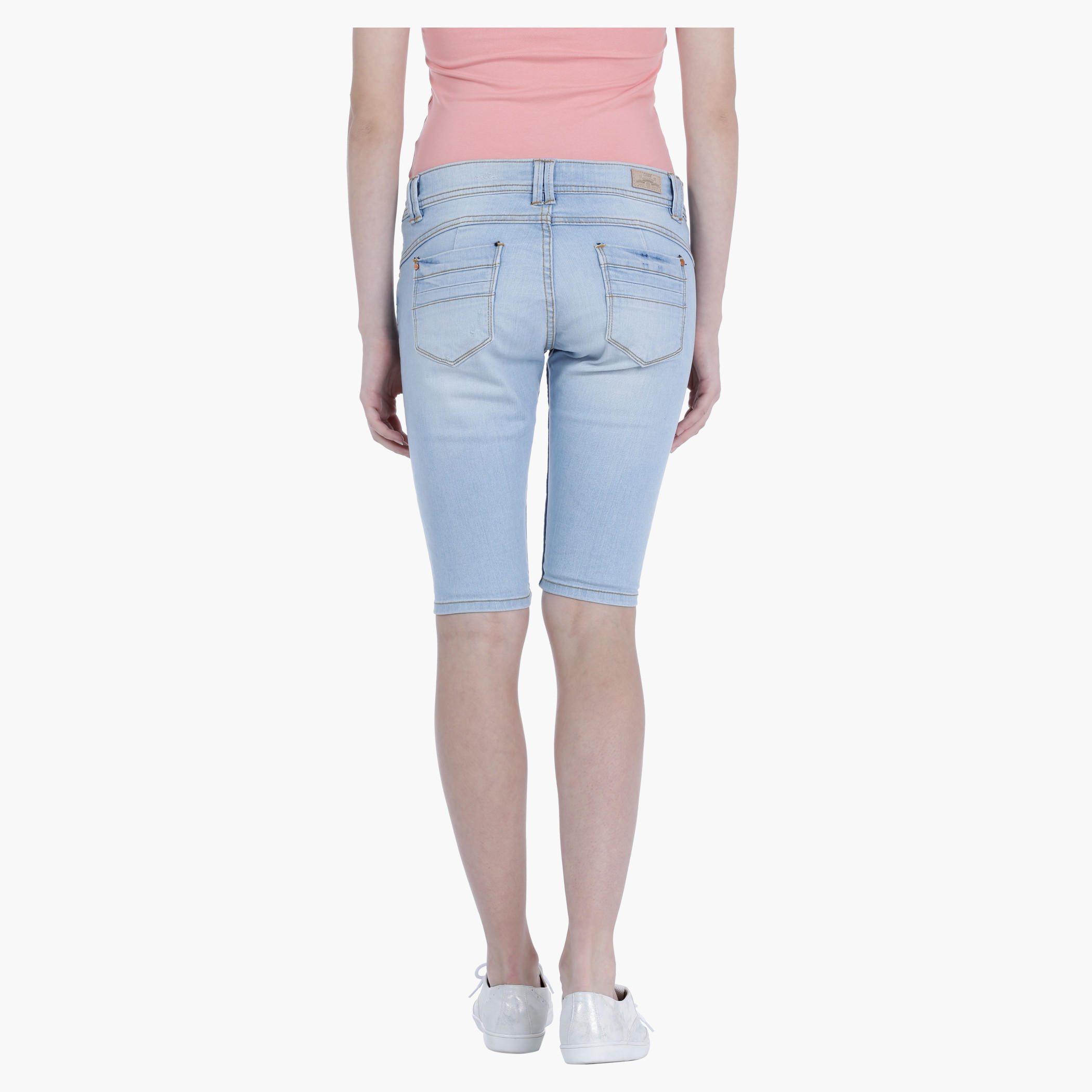 Denim Shorts in Regular Fit-women-clothing-bottoms-shorts-image-4