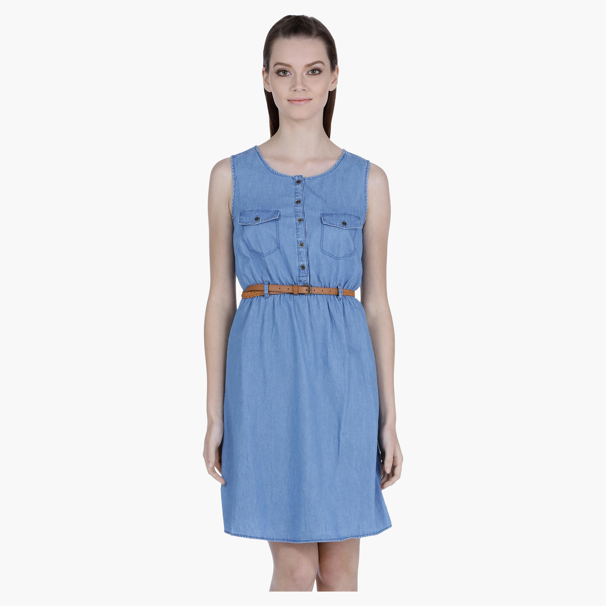 Sleeveless Denim Midi Dress-women-clothing-dresses-image-1