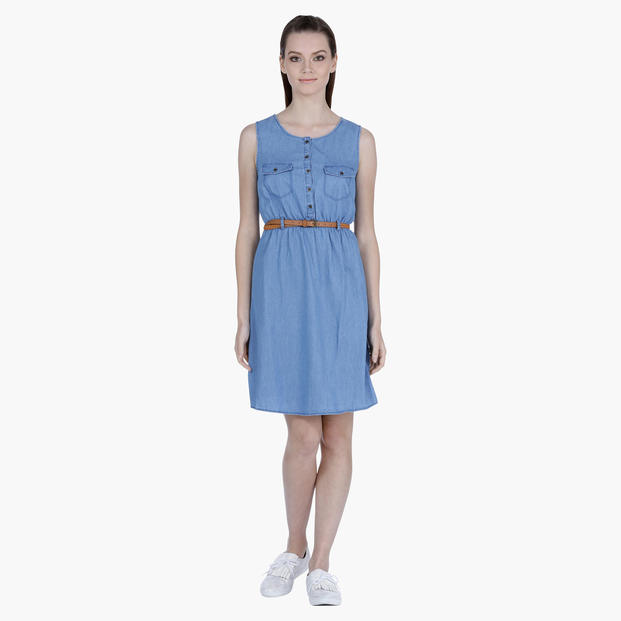 Sleeveless Denim Midi Dress-women-clothing-dresses-image-5