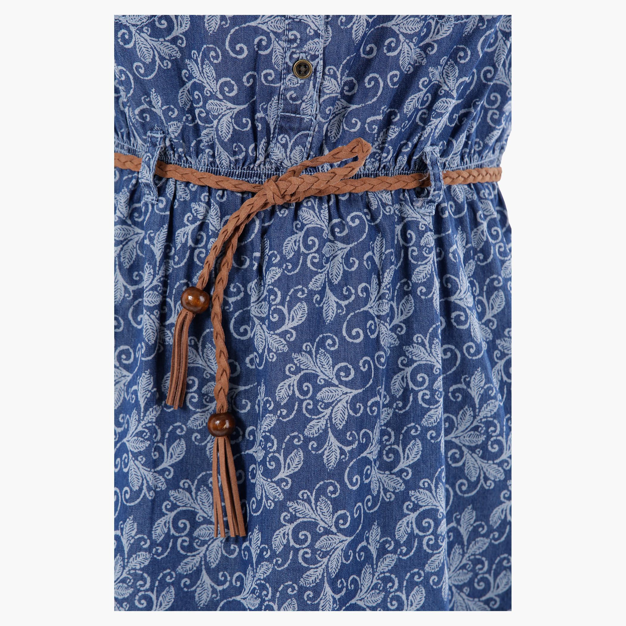 Denim Printed Mini Dress in Regular Fit-women-clothing-dresses-image-4