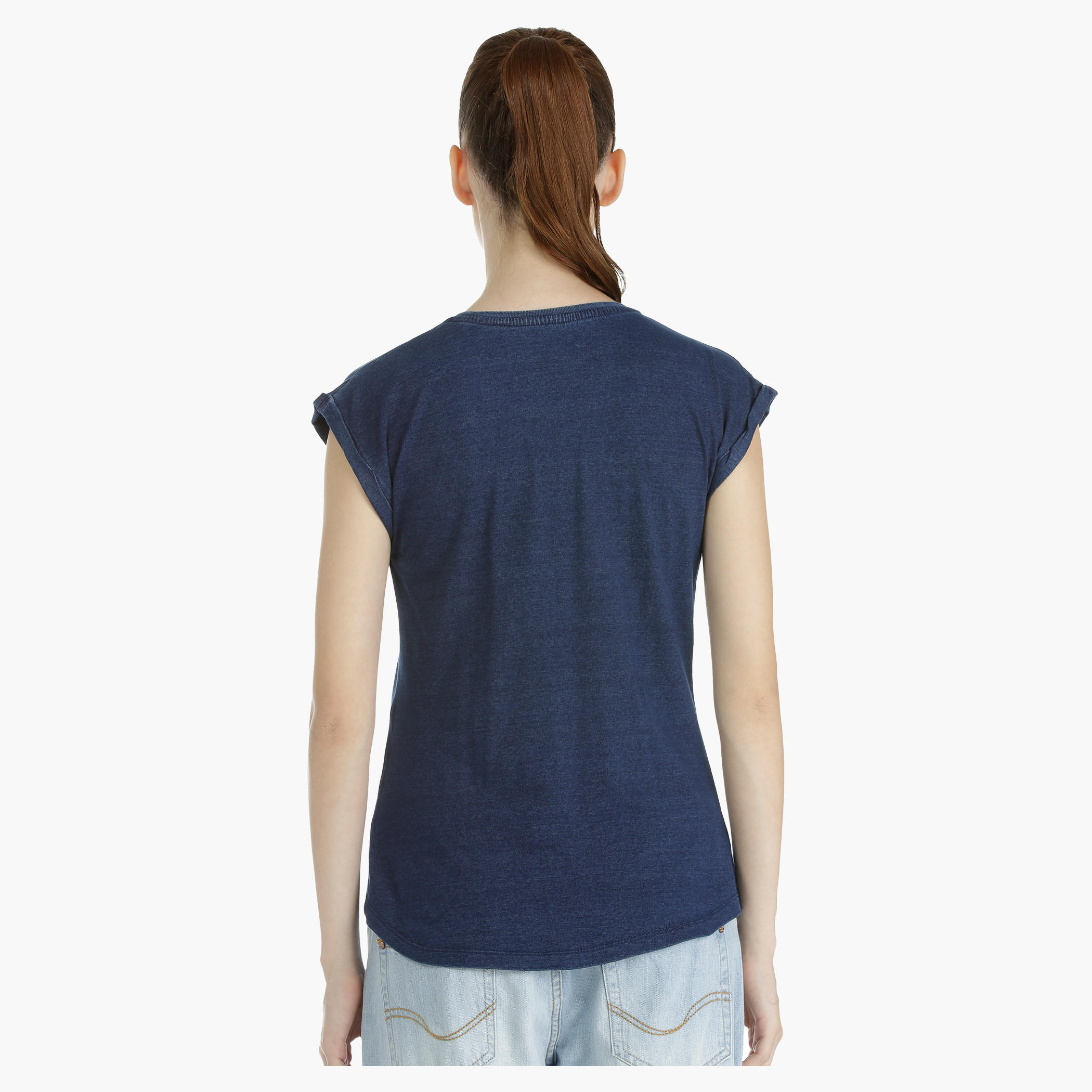Embellished T-Shirt with Cap Sleeves-women-clothing-tshirts-image-2