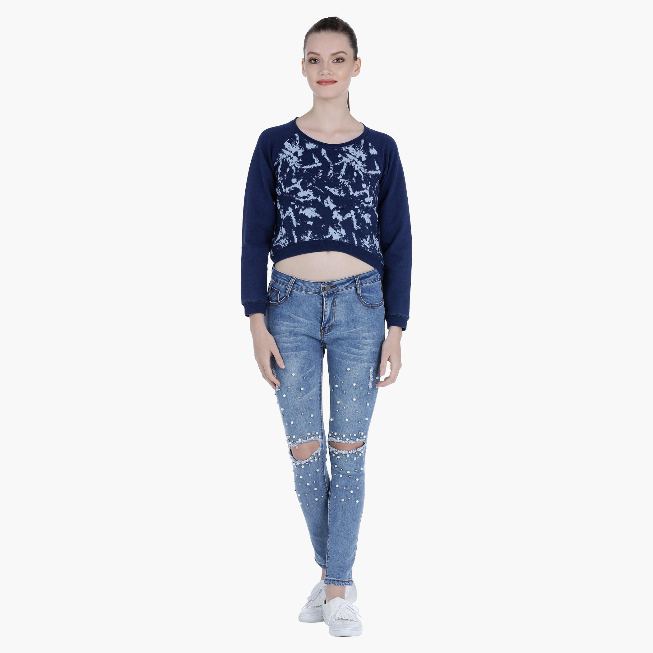 Long Sleeves Crop Sweatshirt-women-winterwear-hoodiesandsweatshirts-sweatshirts-image-1