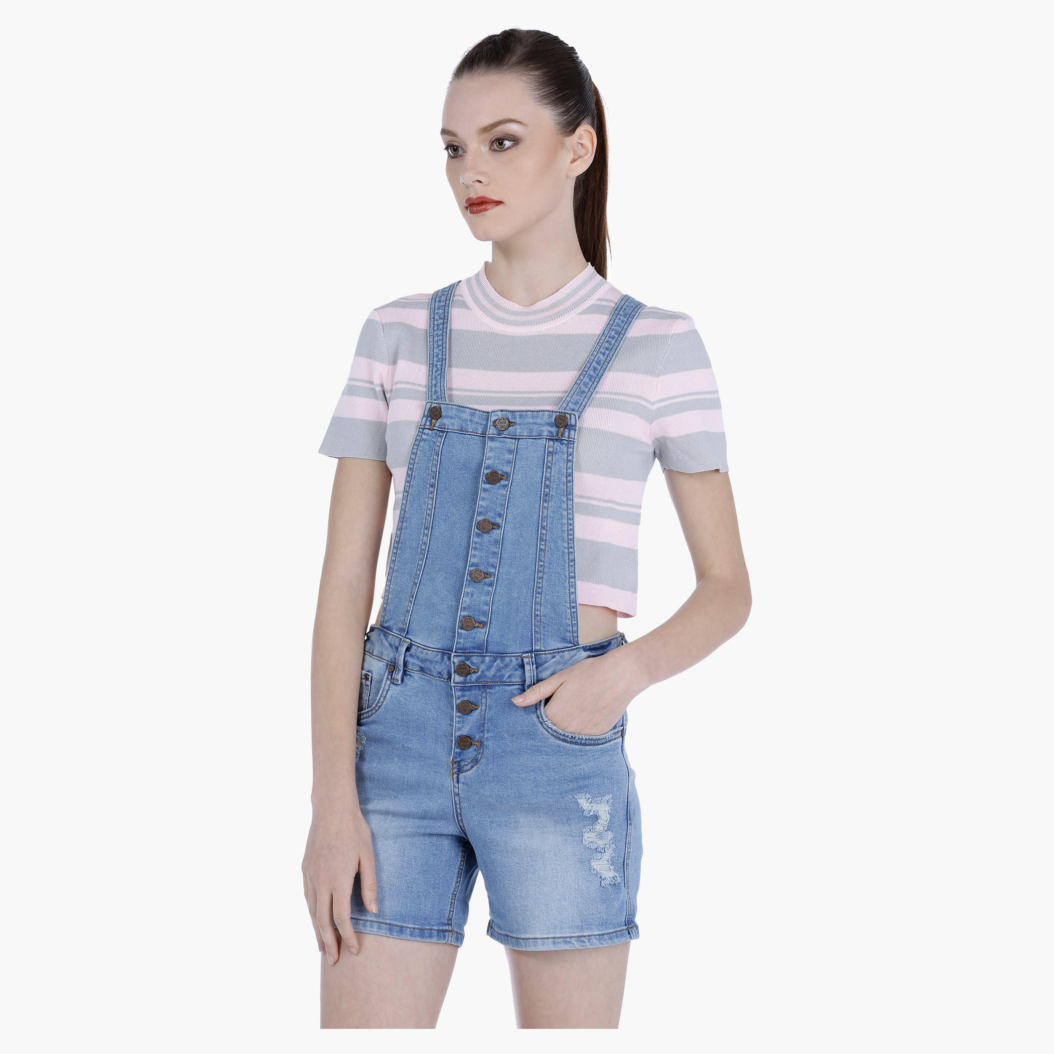 Basic Denim Dungarees-women-clothing-jumpsuits-image-3