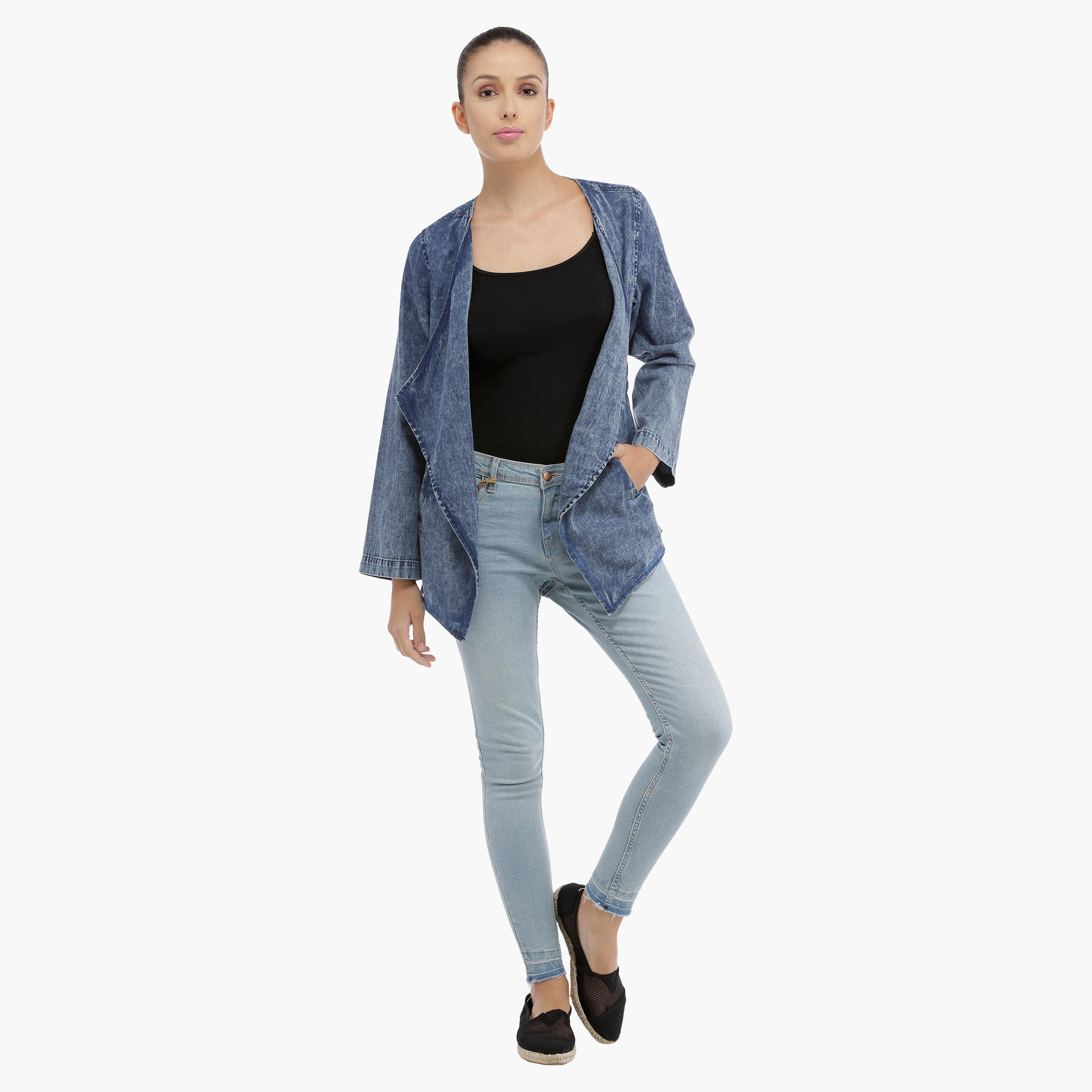 Denim Jacket with Long Sleeves-women-winterwear-coatsandjackets-jackets-image-5
