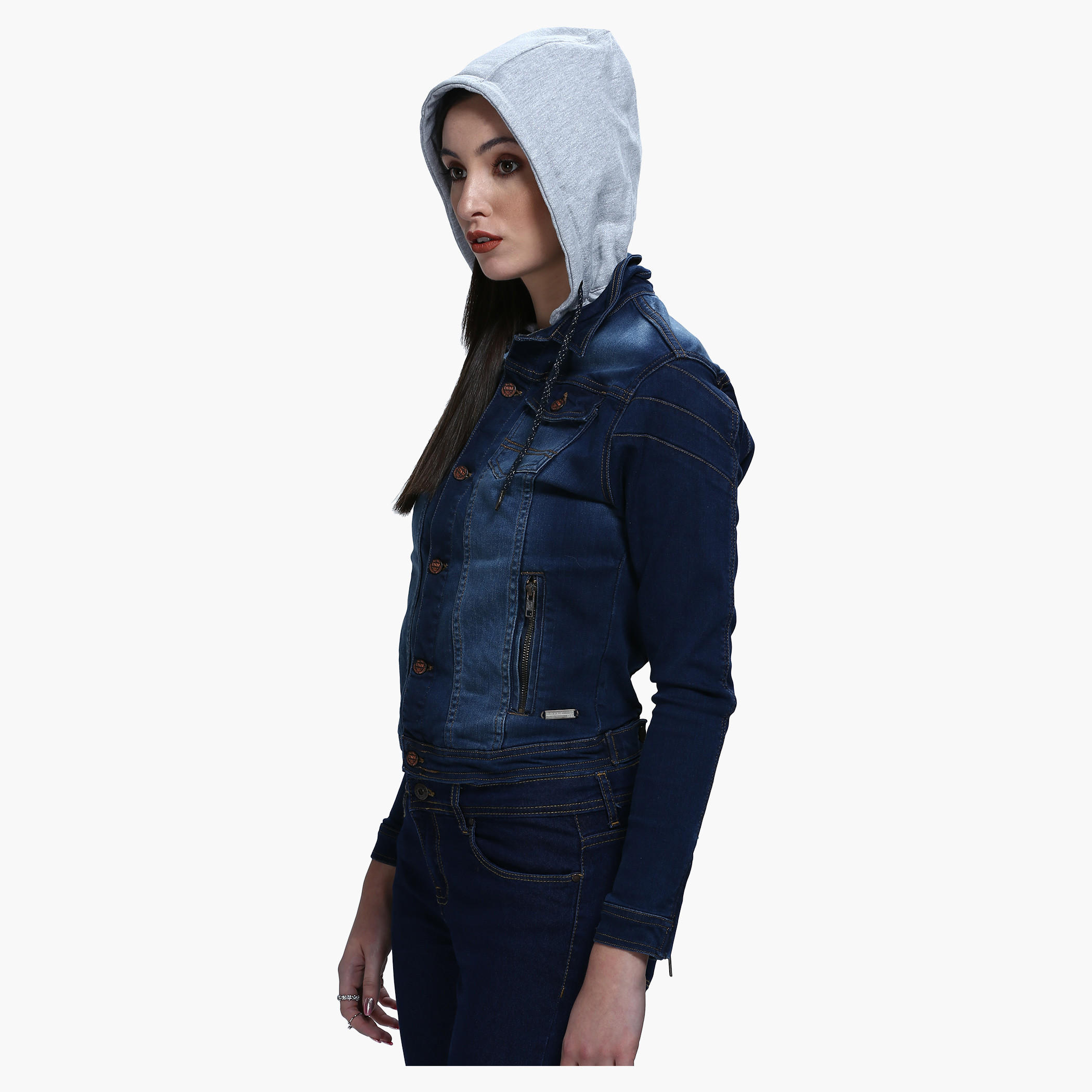 Denim Biker Detachable Hood Jacket in Regular Fit-women-winterwear-coatsandjackets-jackets-image-3