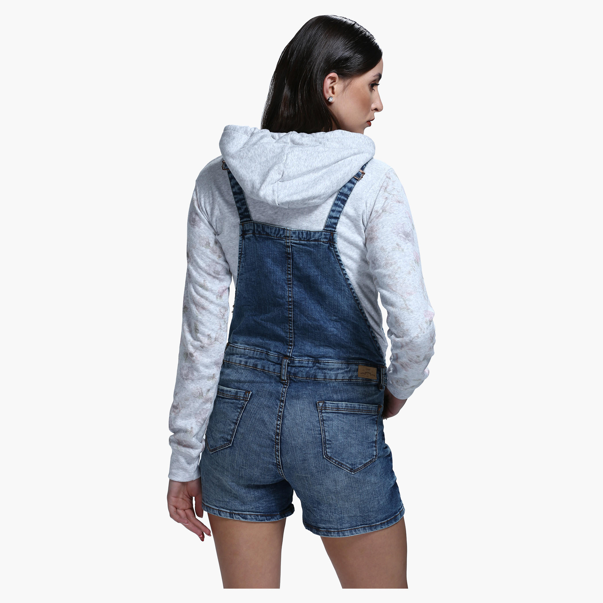 Dungaree with Front Pockets and Belt Loops-women-clothing-jumpsuits-image-2