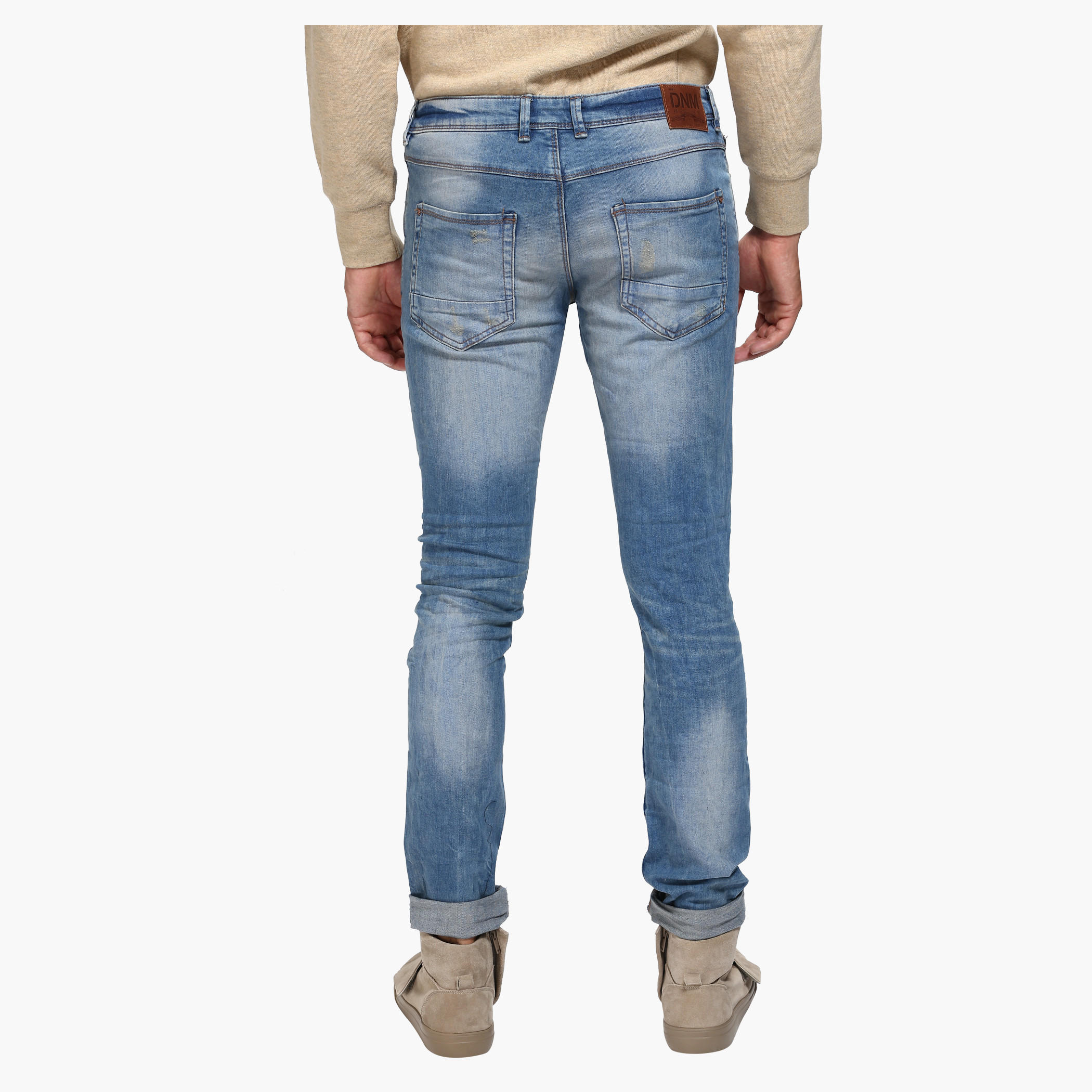 Full Length Torn Jeans in Slim Fit-men-clothing-bottoms-jeans-image-2