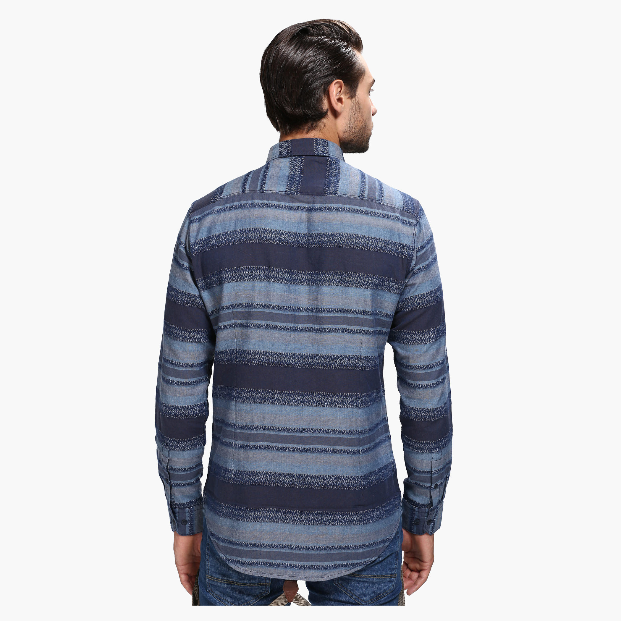 Casual Printed Shirt with Long Sleeves in Slim Fit-men-clothing-shirts-image-2