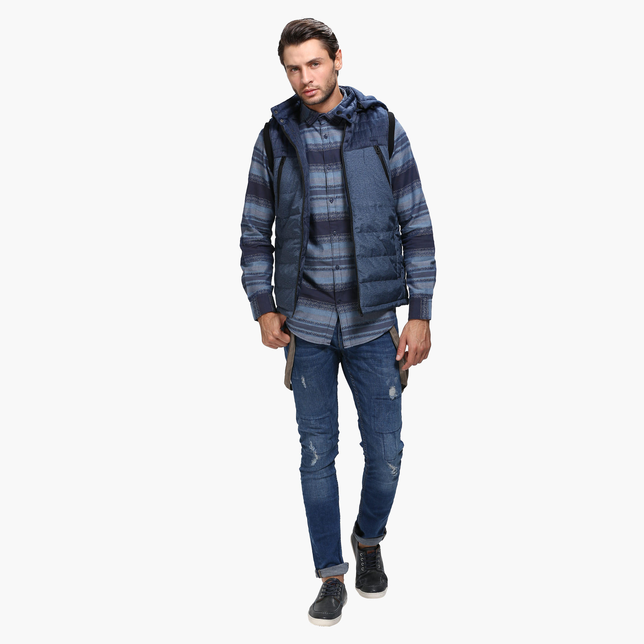 Casual Printed Shirt with Long Sleeves in Slim Fit-men-clothing-shirts-image-5