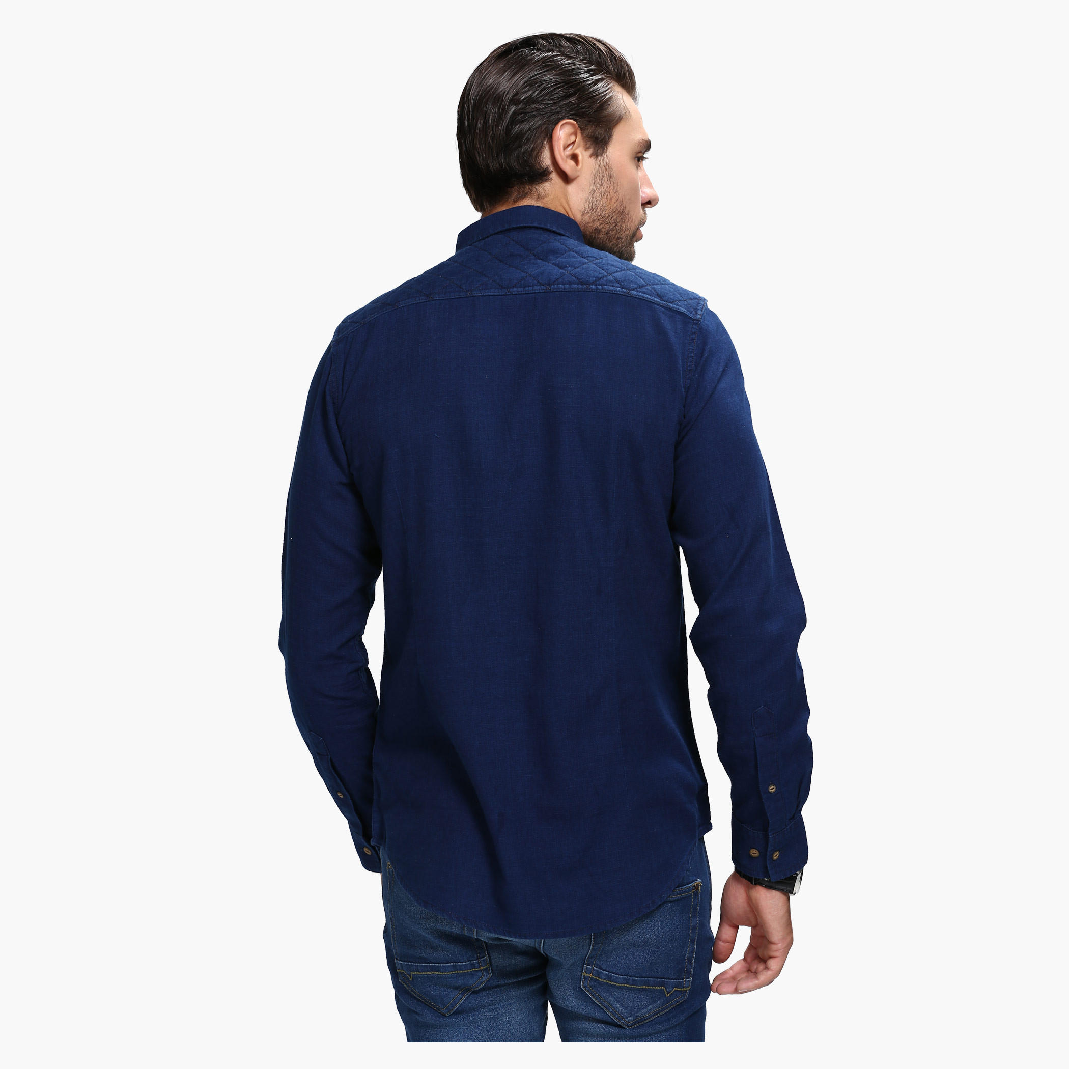 Casual Shirt with Long Sleeves in Slim Fit-men-clothing-shirts-image-2