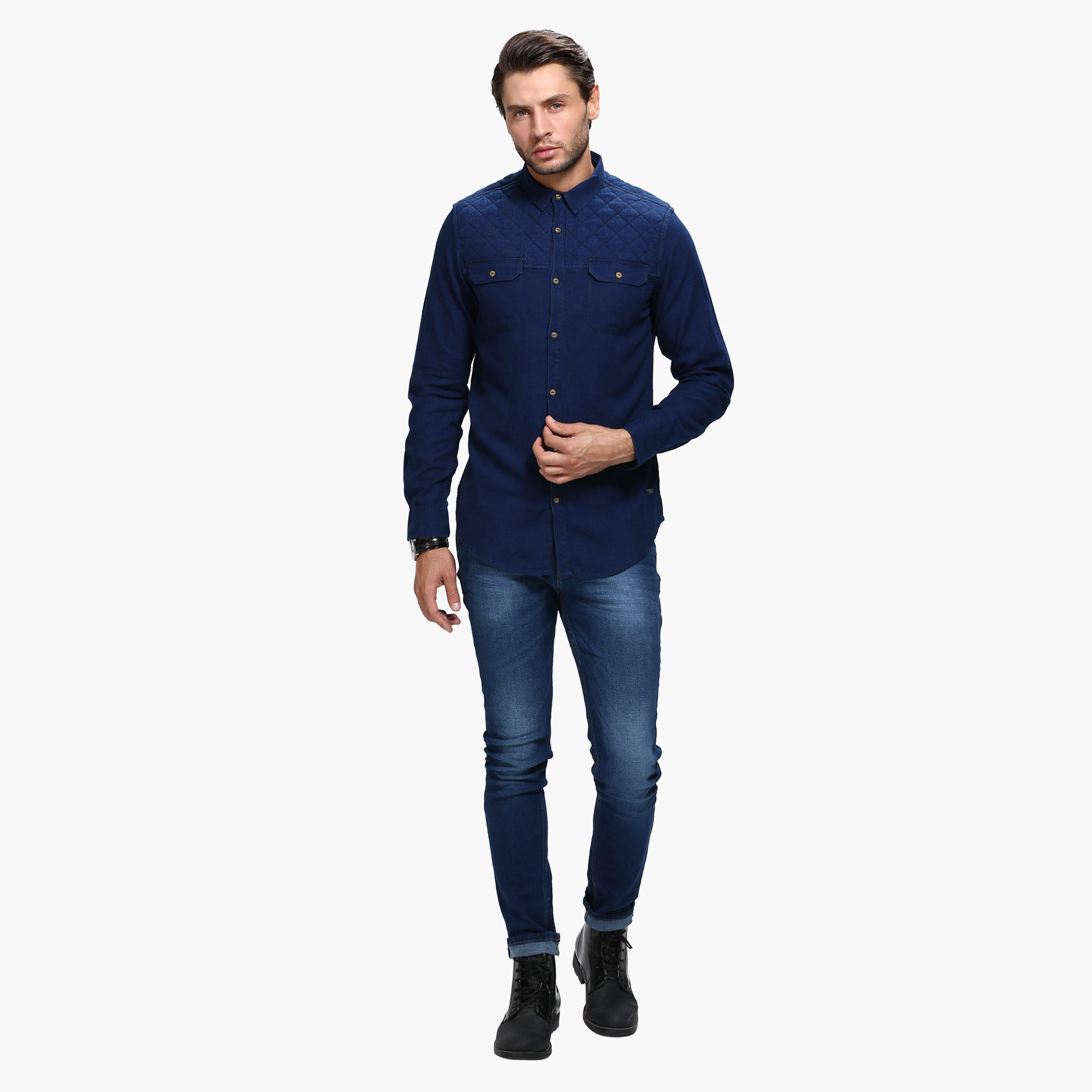 Casual Shirt with Long Sleeves in Slim Fit-men-clothing-shirts-image-5