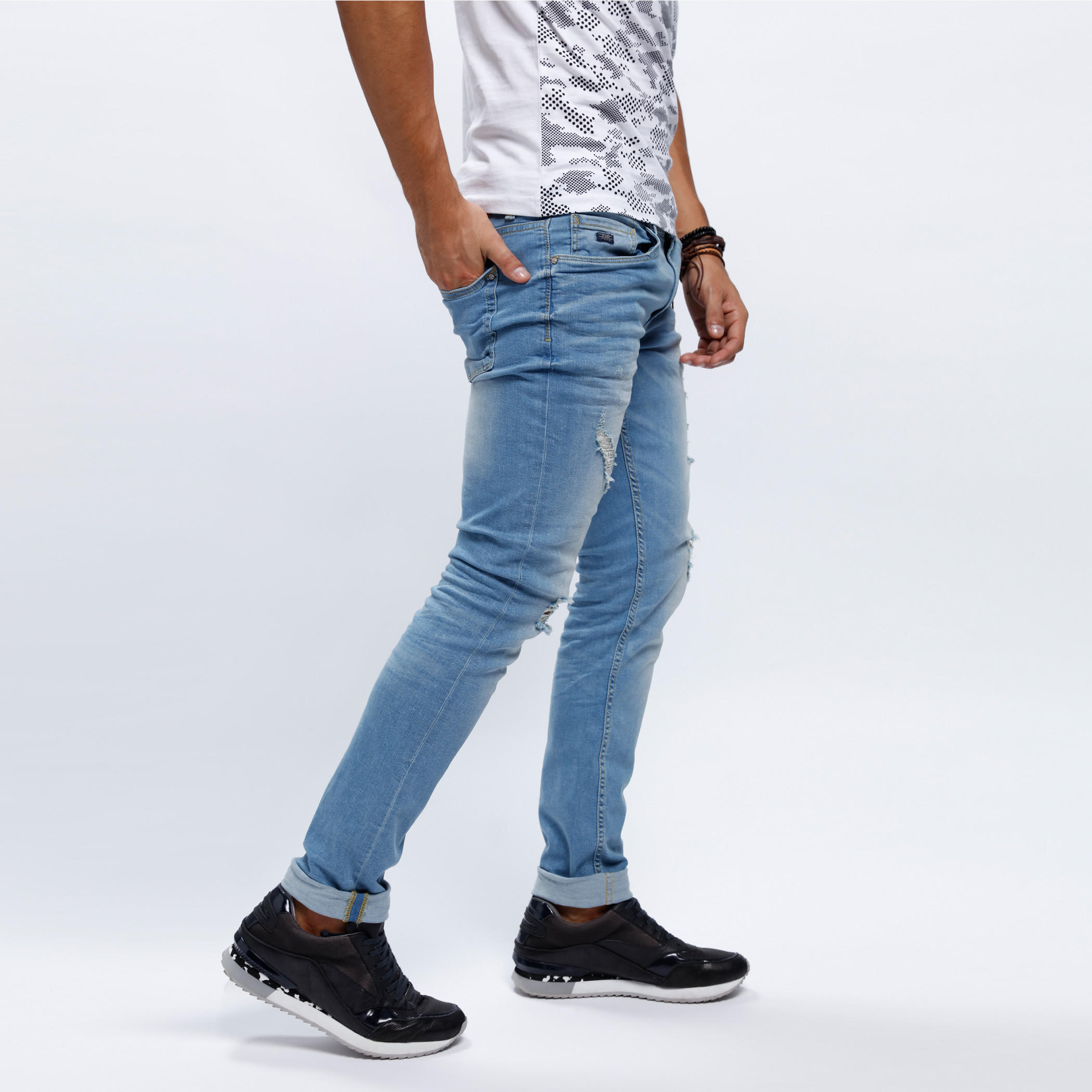 Full Length Distressed Jeans in Skinny Fit-men-clothing-bottoms-jeans-image-3