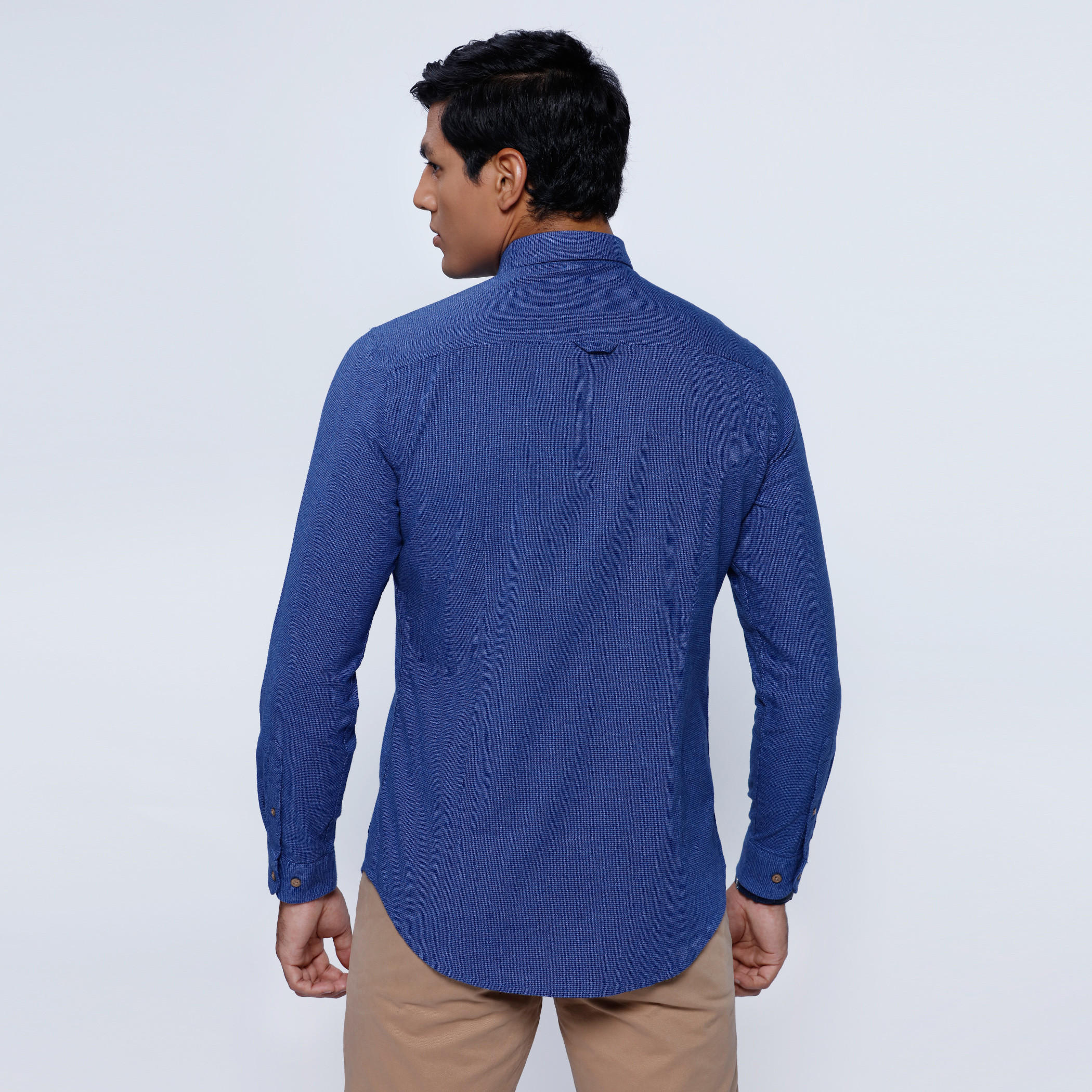Textured Shirt with Long Sleeves-men-clothing-shirts-image-2