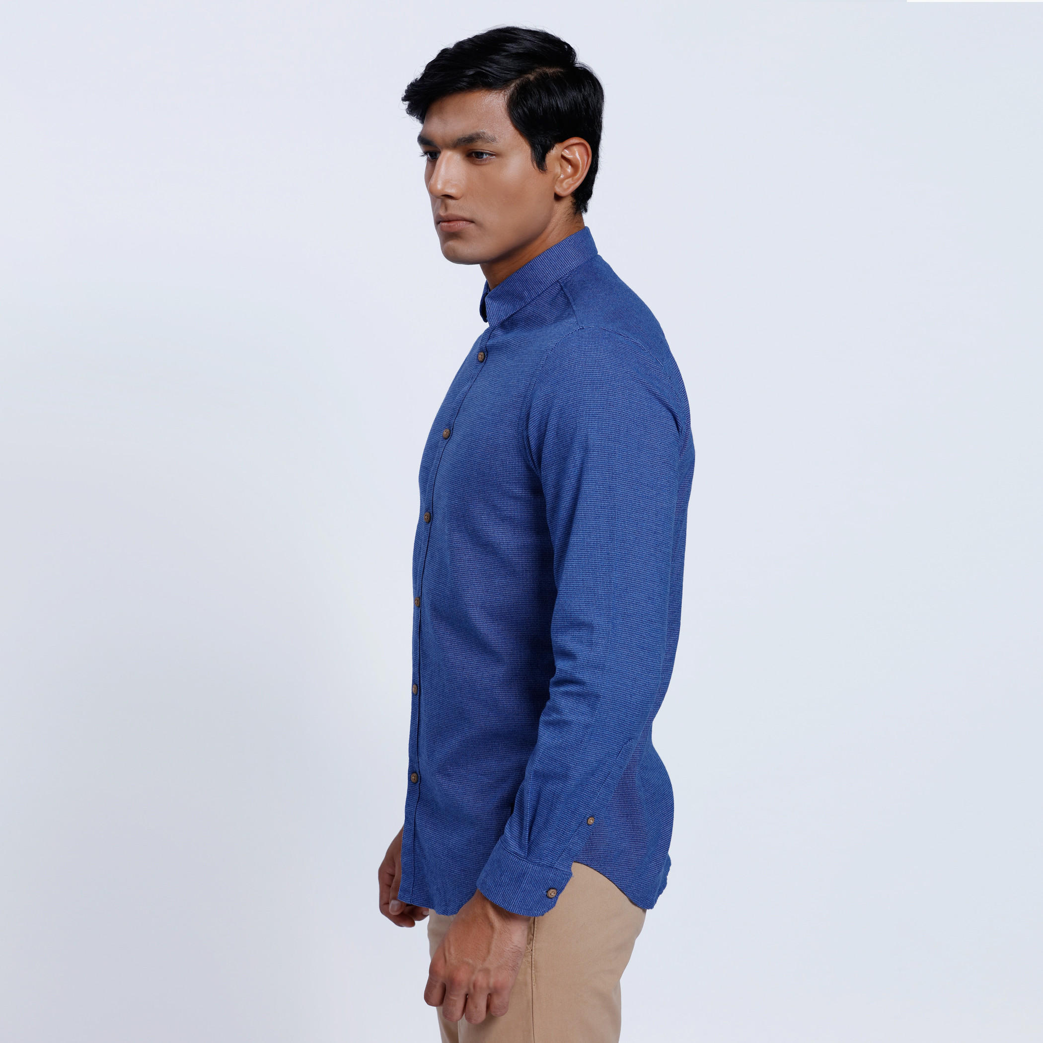 Textured Shirt with Long Sleeves-men-clothing-shirts-image-3