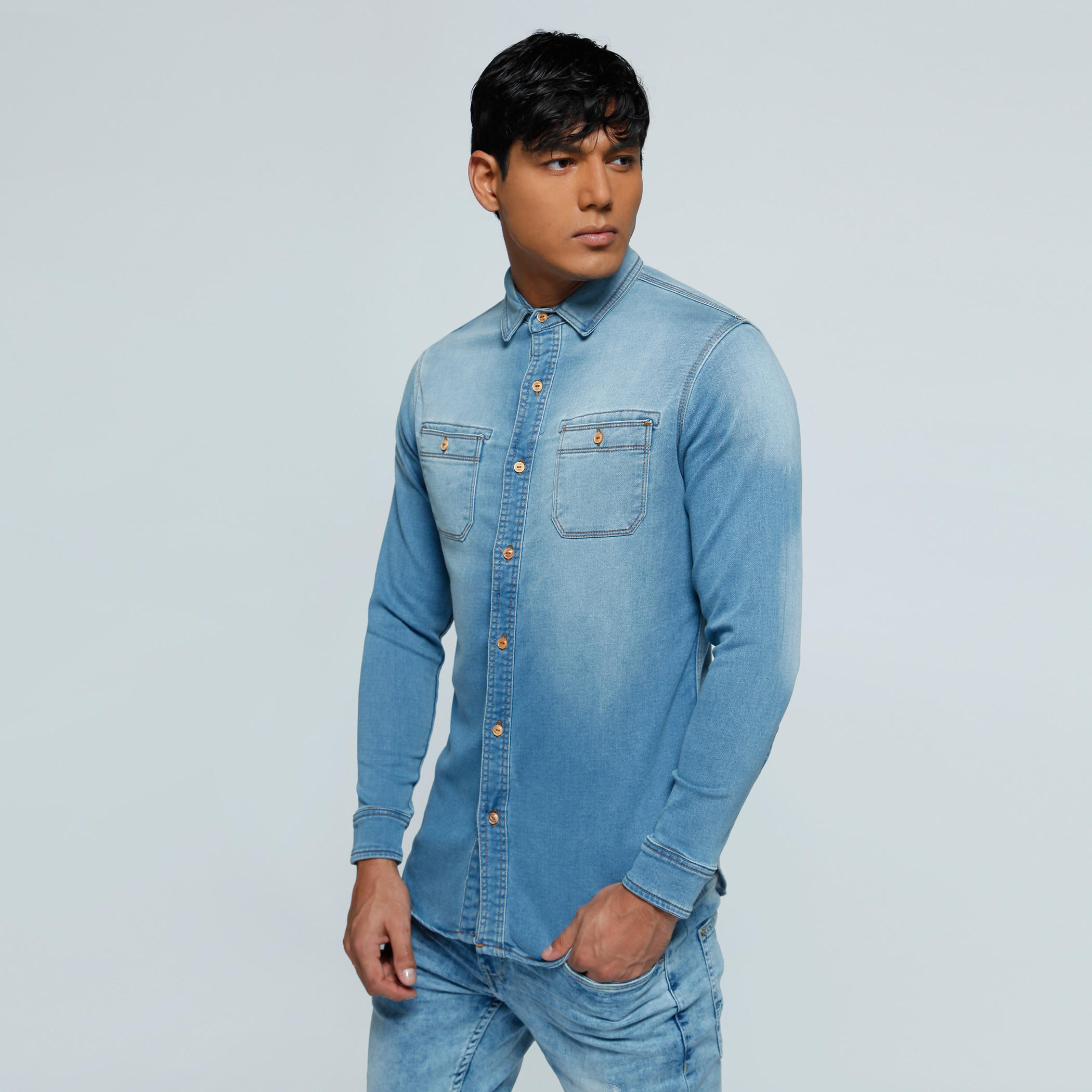 Long Sleeves Shirt with Complete Placket-men-clothing-shirts-image-1